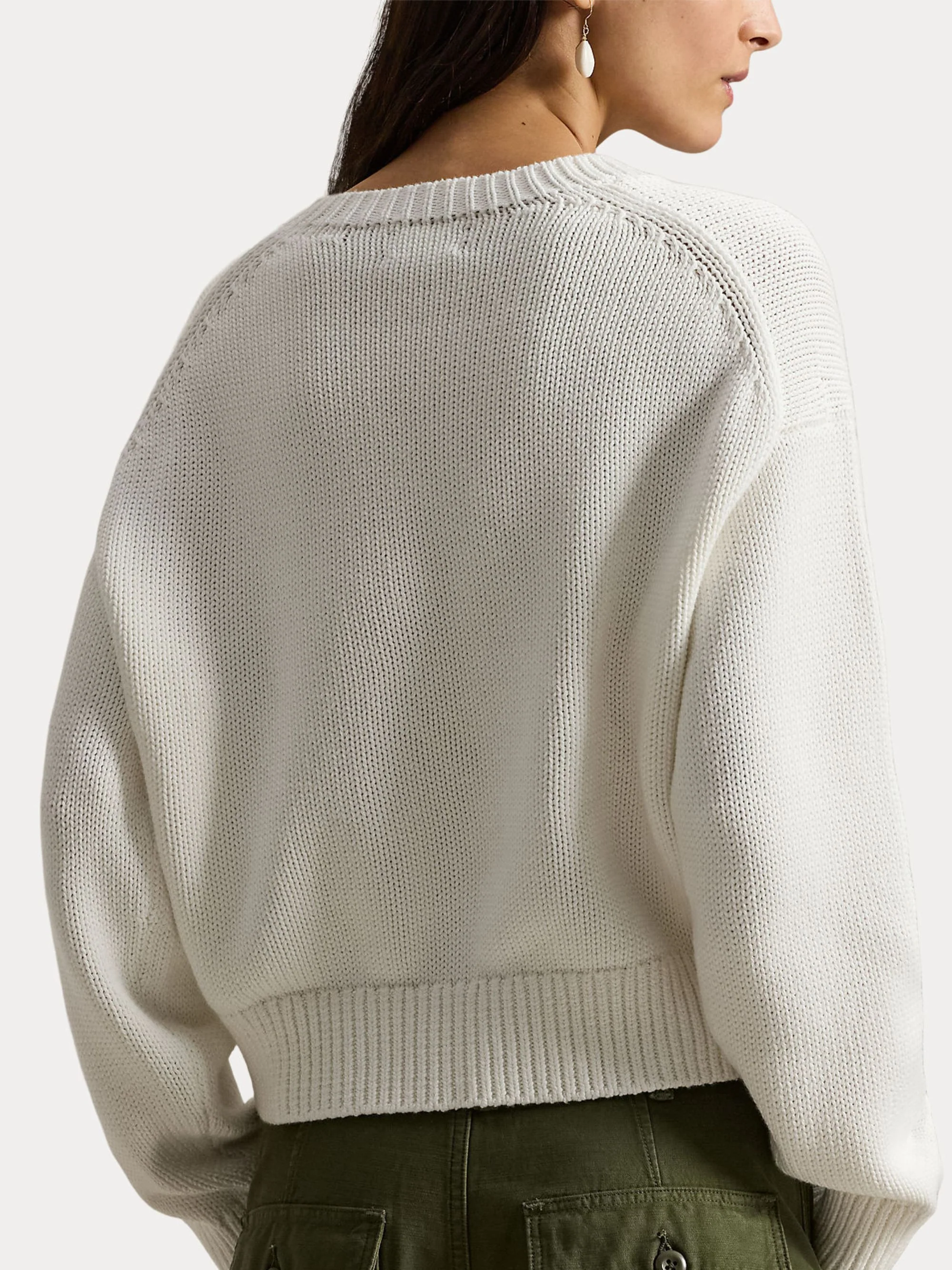 Ralph Lauren Classic Comfort 100% Cotton Sweater for Her - Image 3