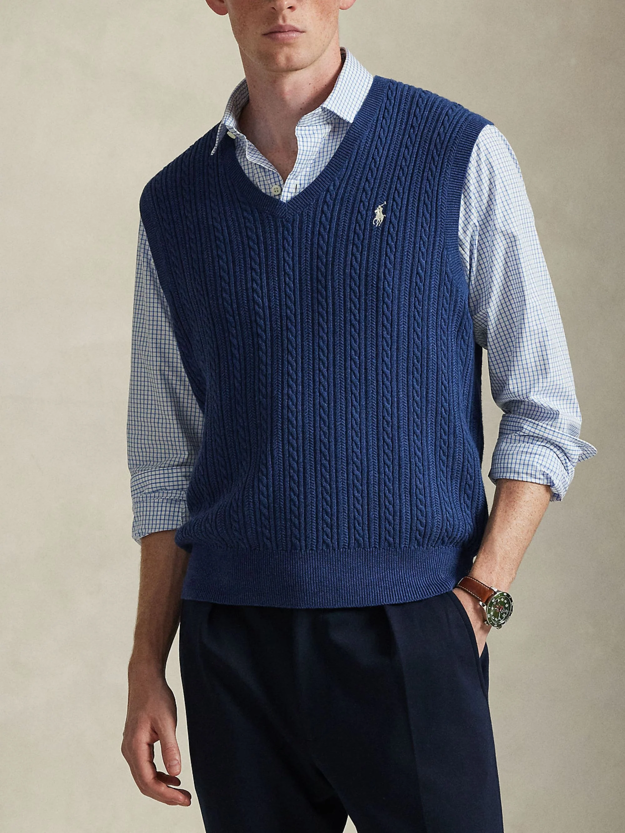 Ralph Lauren Classic Cotton Sweater for Him - Image 4