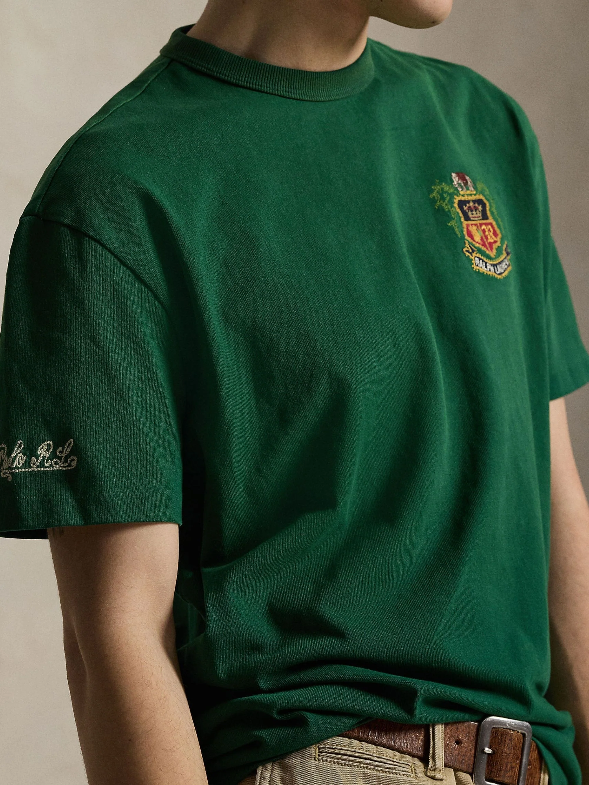 Ralph Lauren Classic Green Polo for Men - Image 4