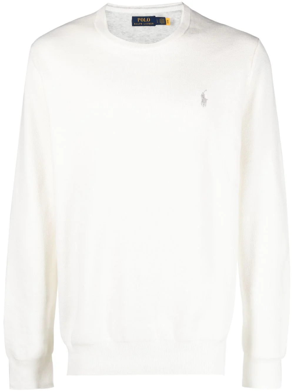 Ralph Lauren Honeycomb Knit Embroidered Logo Crew Neck Sweater for Men