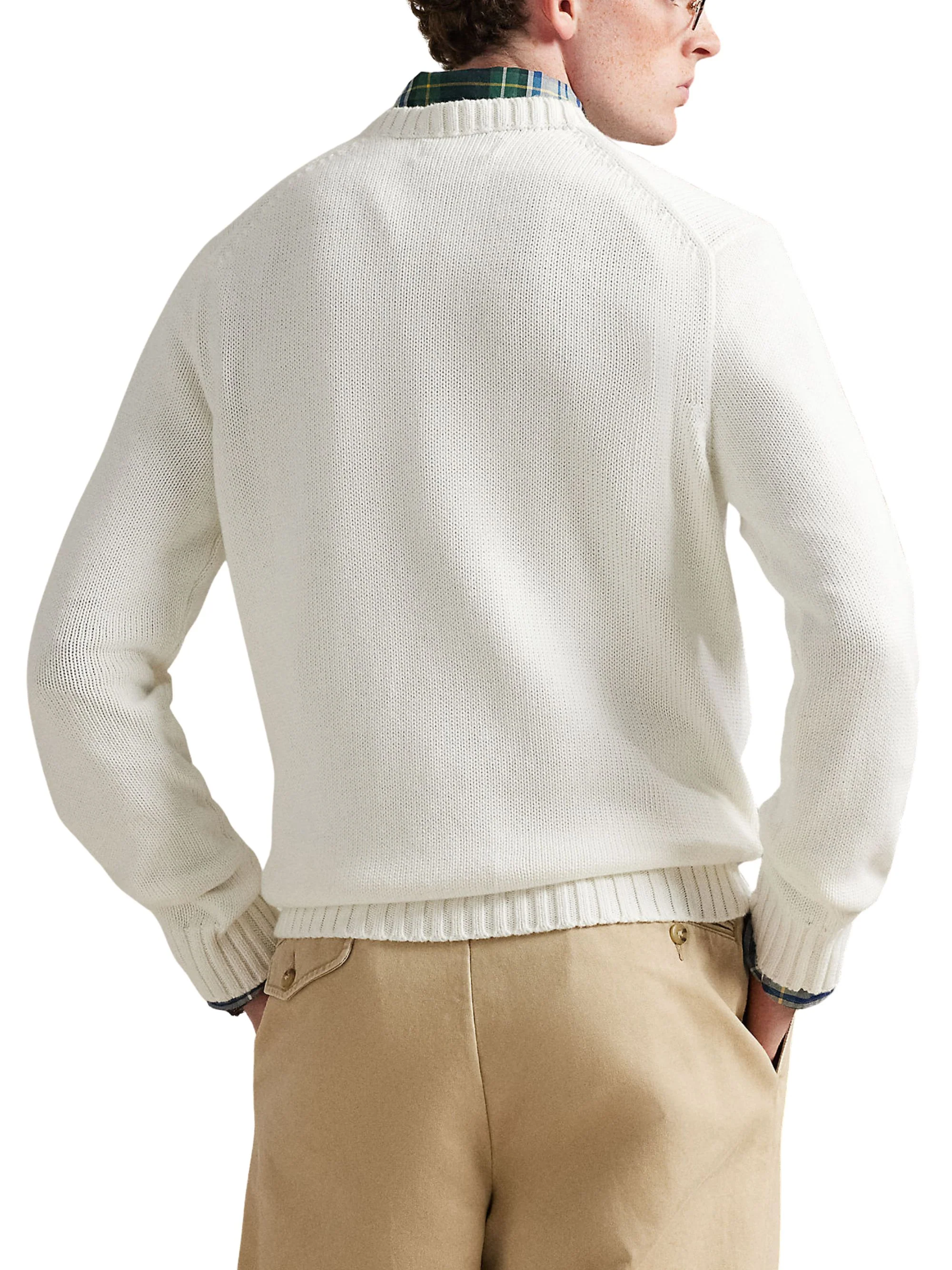 Ralph Lauren Ls Cn Flag Long Sleeve Pullover 10/1 Roving Cotton Knit - Image 6