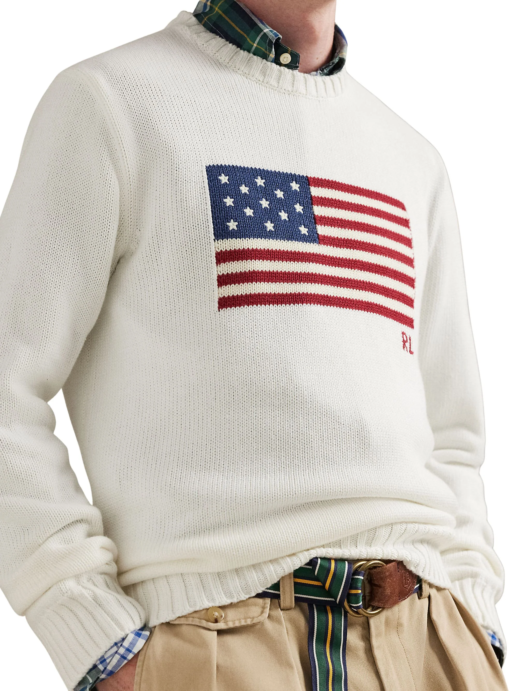 Ralph Lauren Ls Cn Flag Long Sleeve Pullover 10/1 Roving Cotton Knit - Image 7