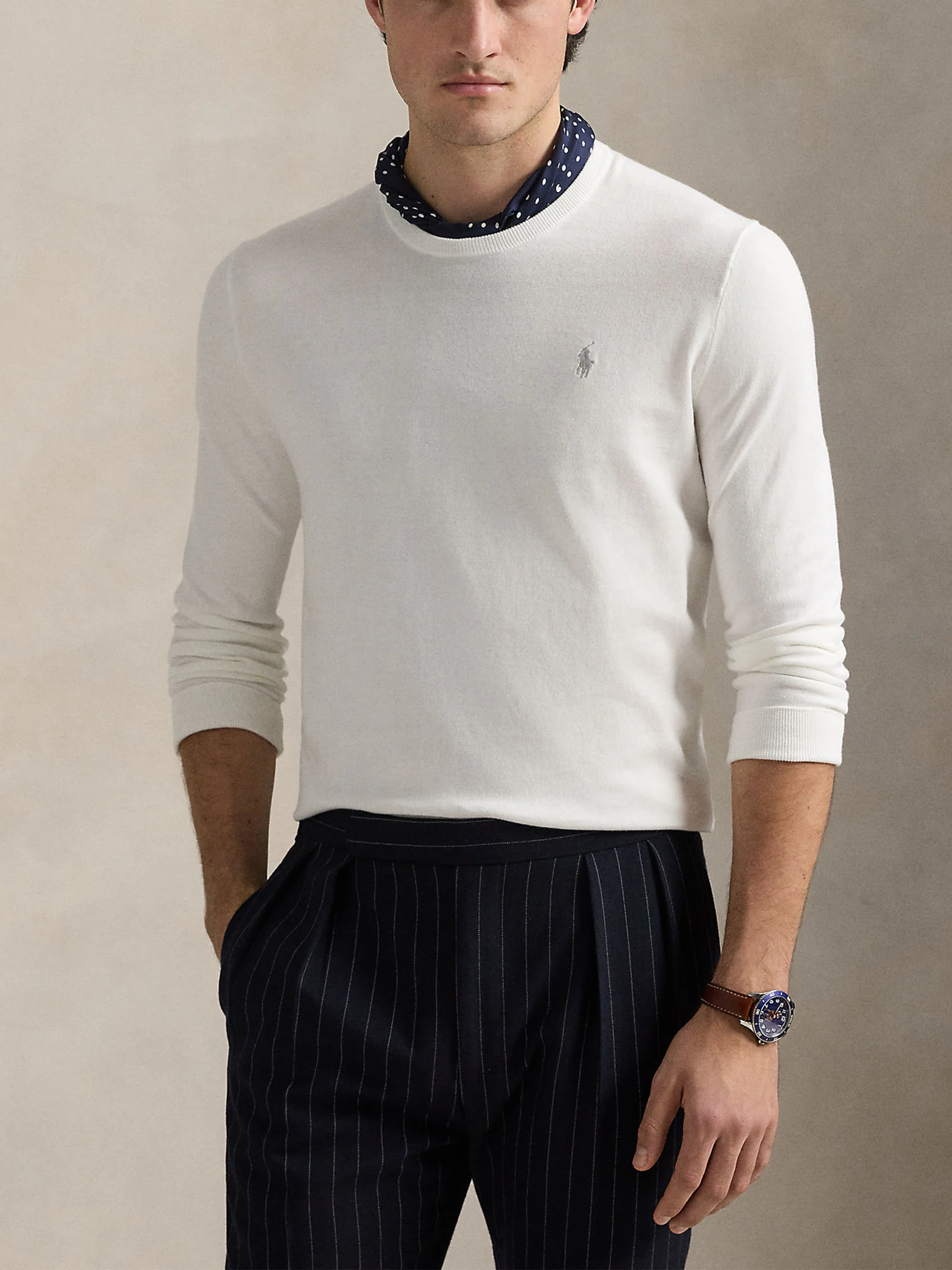 Ralph Lauren Slim Fit Cotton Sweater - Image 3
