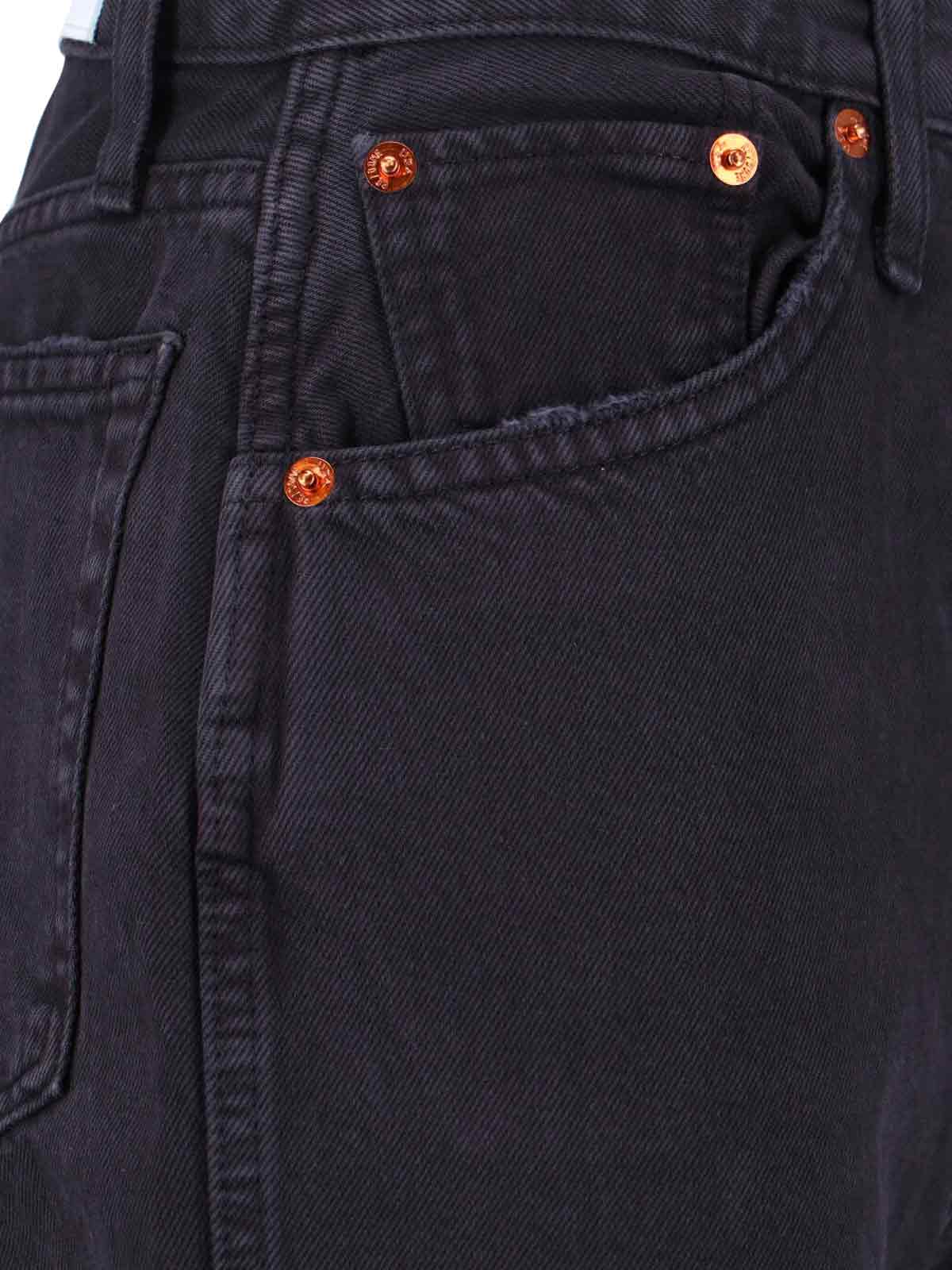 Re/done Black Wash High-Rise Jeans - Image 4