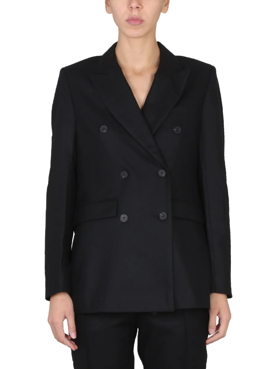 REMAIN BIRGER CHRISTENSEN Peaked Lapel Double-Breasted Mini Jacket - Image 5