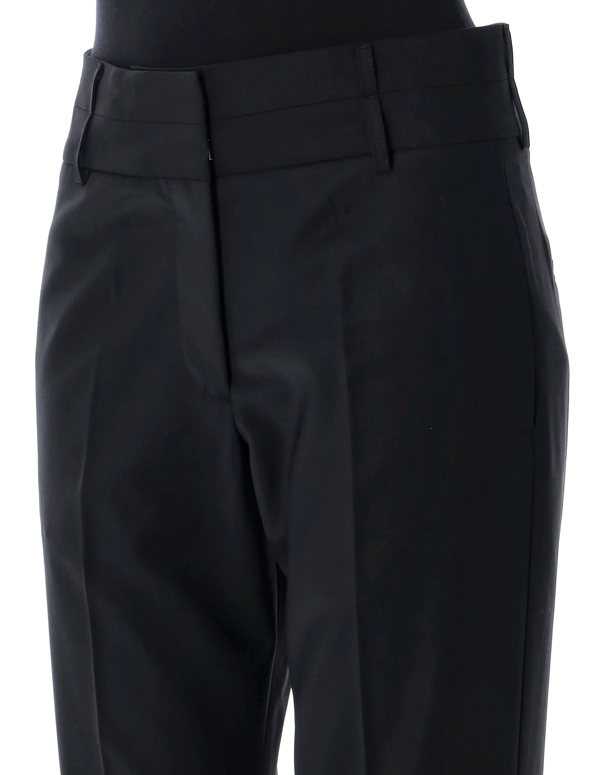 Remain Double-Waistband Wool-Blend Trousers for Women - Image 3