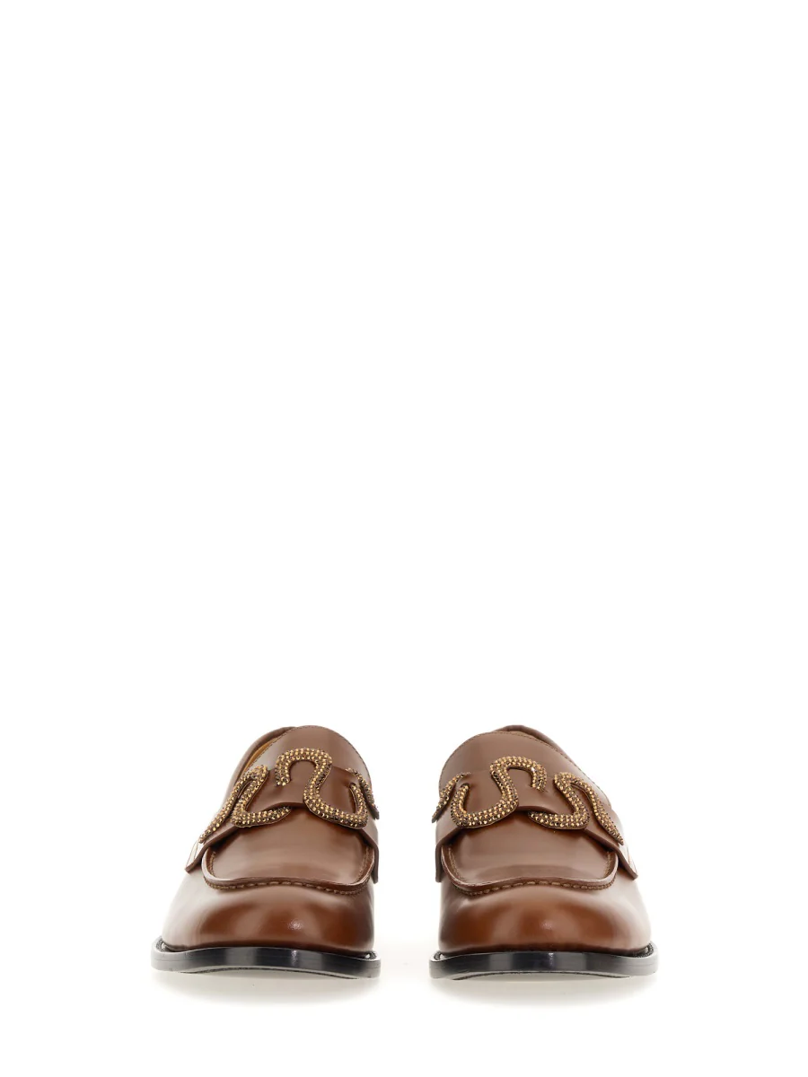 Rene` Caovilla RENE CAOVILLA Morgana Leather Loafers - Image 4