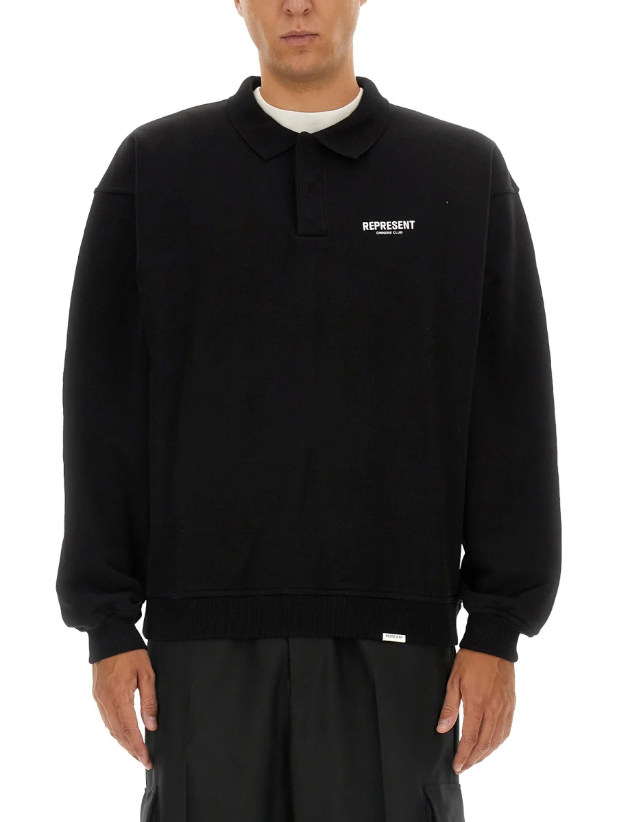 Represent Men's Regular Fit Polo Shirt with Logo