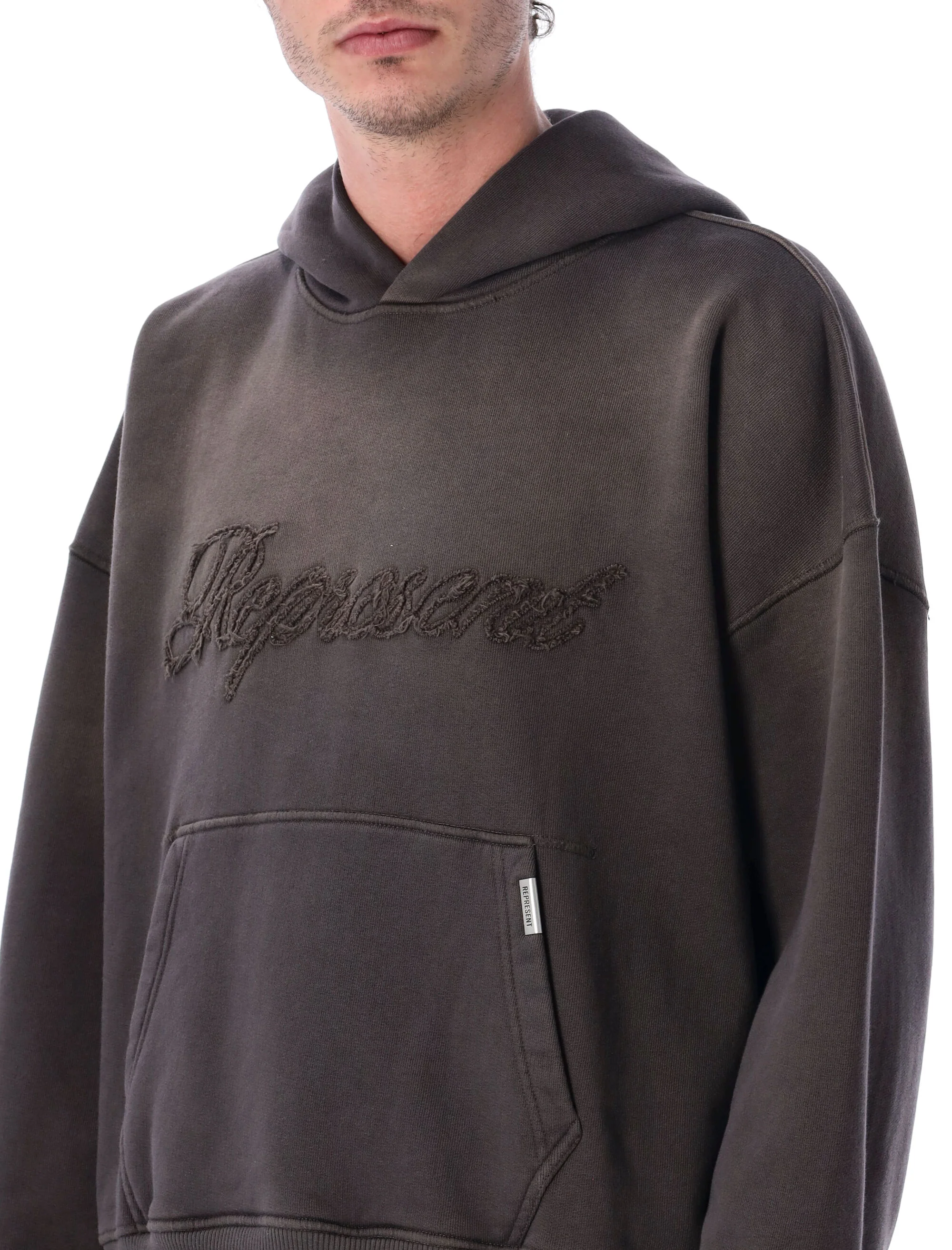 Represent Oversized Reverse Applique Hoodie - Men's Large - Image 3