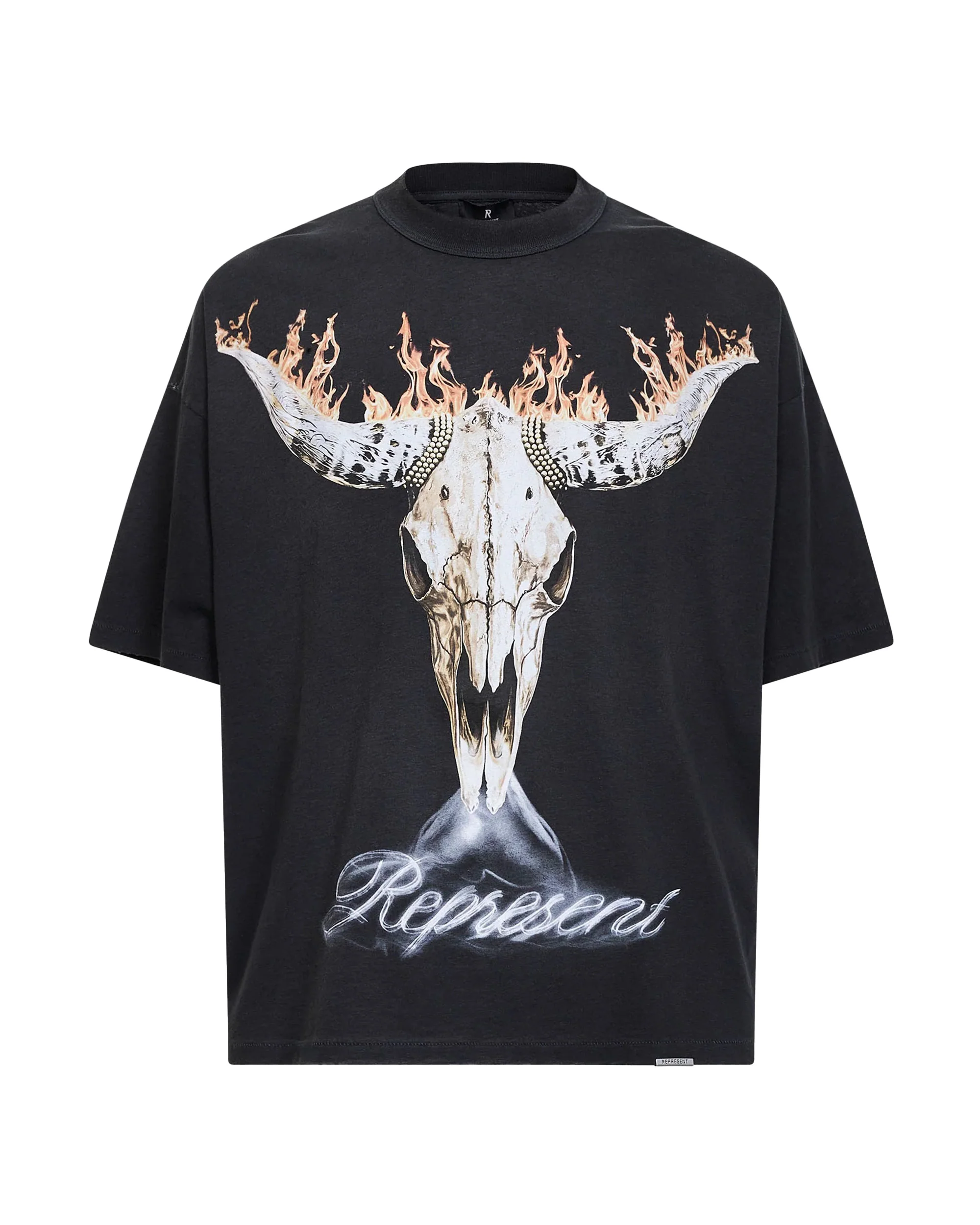 Represent Stained Black Men's T-Shirt