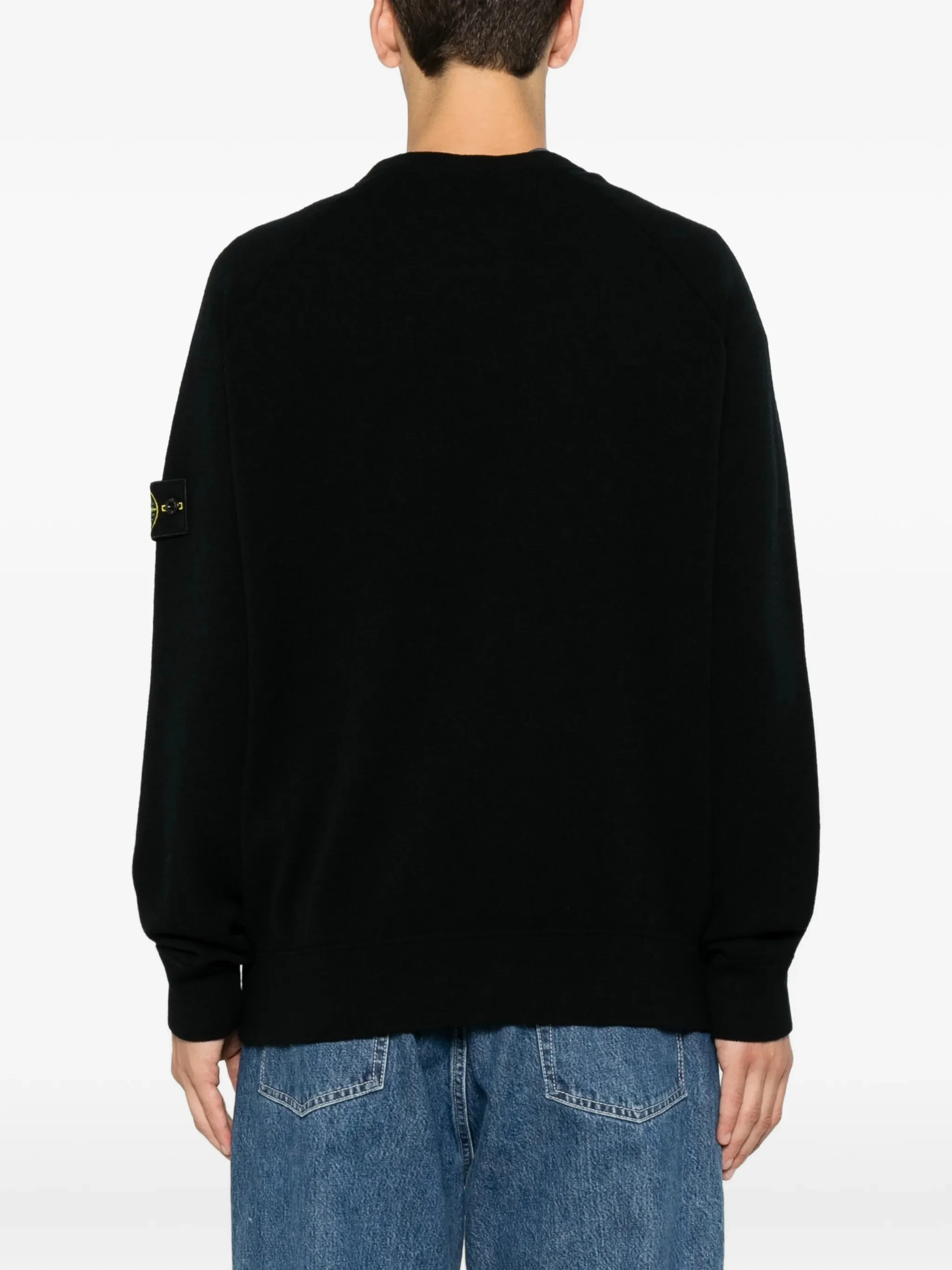 Ribbed turtleneck sweater with Stone Island badge detail - Image 4