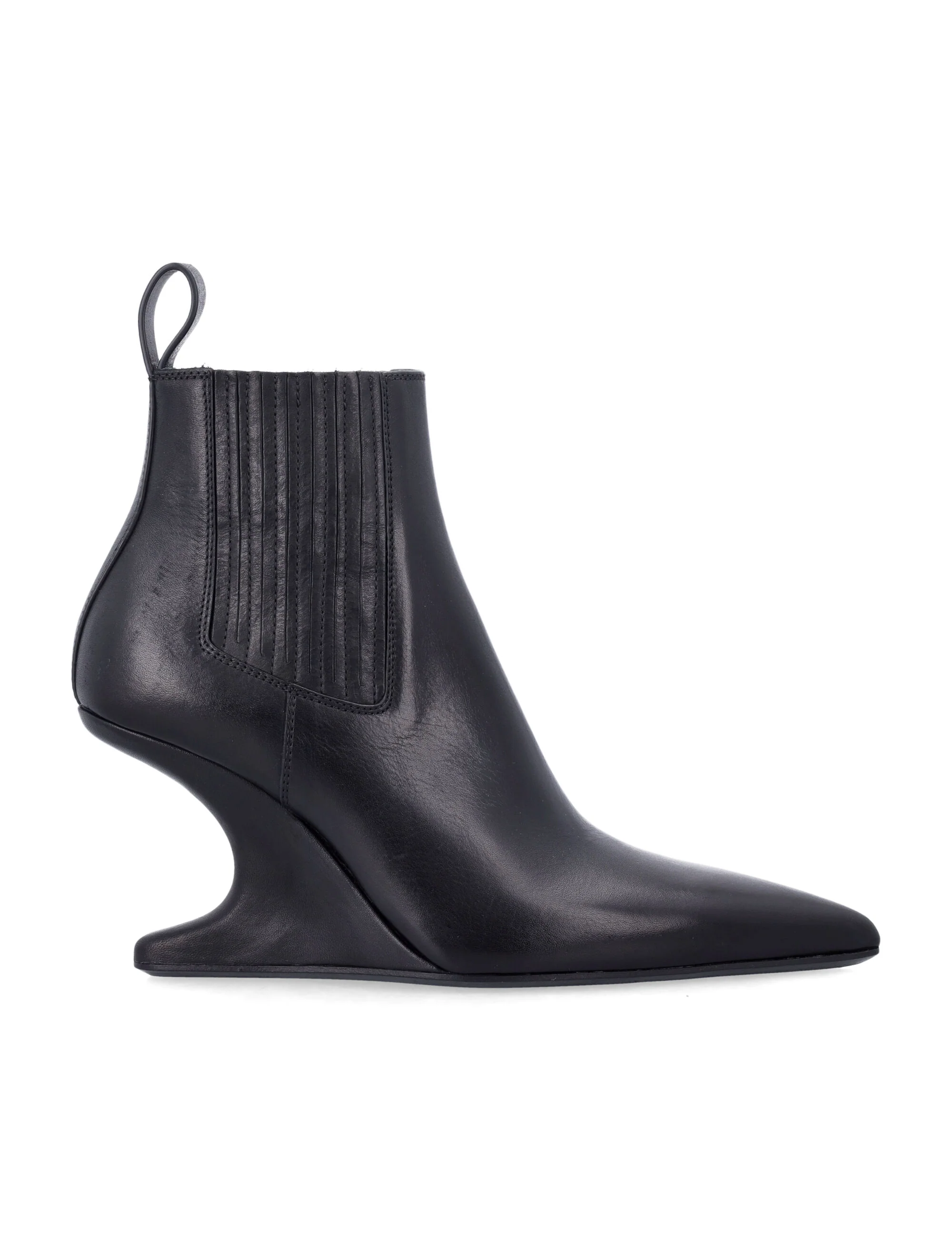 RICK OWENS 80mm Sharp Ankle Boots - Image 5