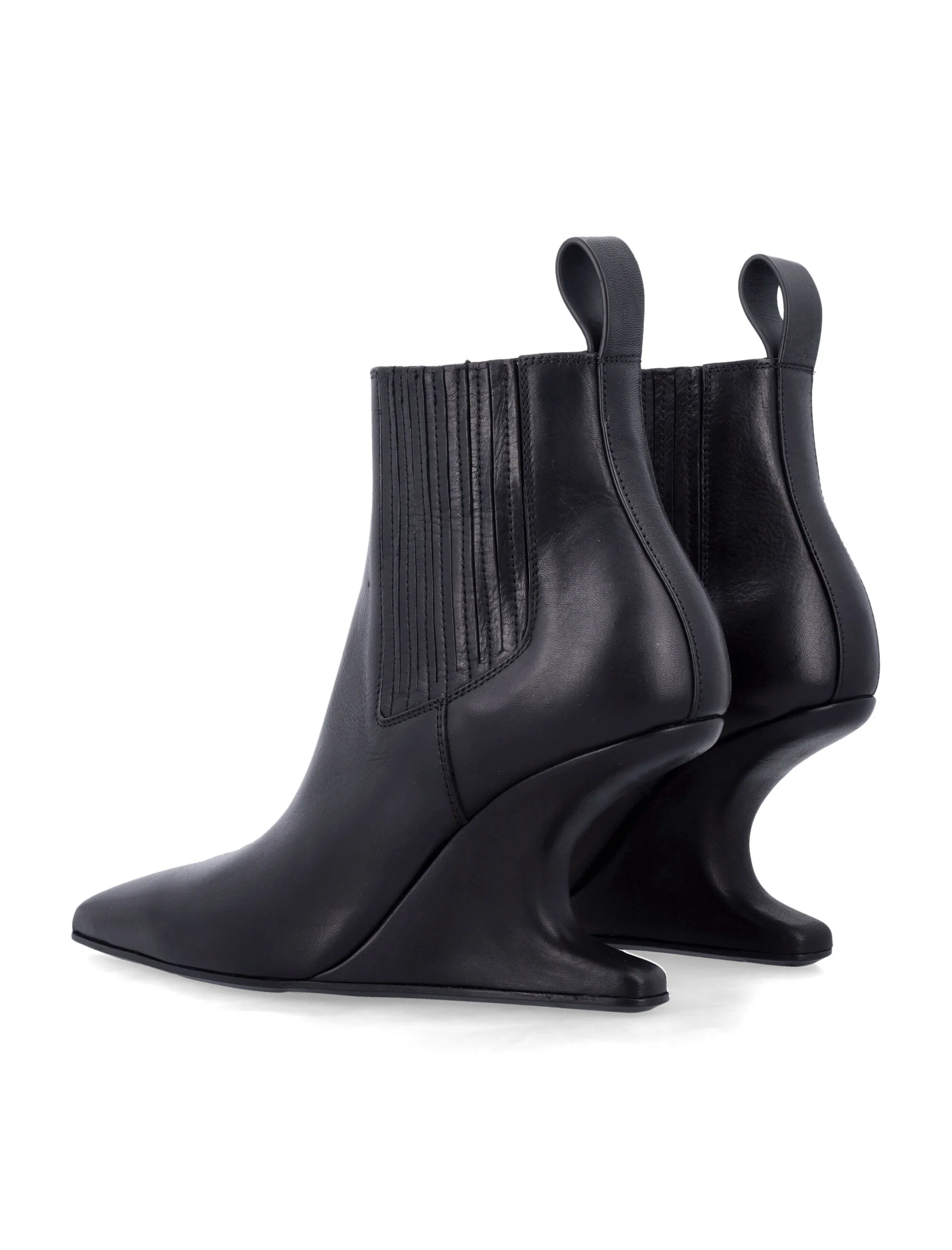 RICK OWENS 80mm Sharp Ankle Boots - Image 7