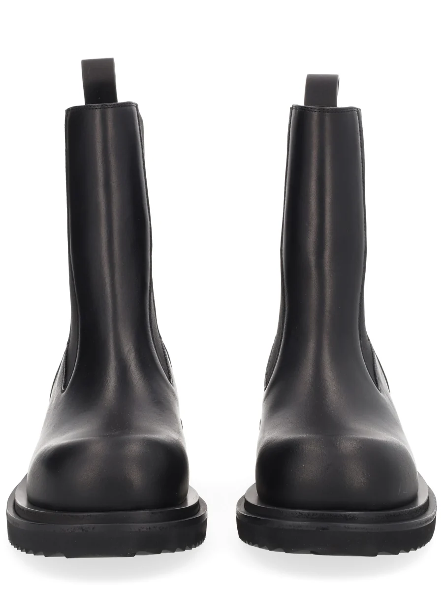 RICK OWENS Beatle Leather Platform Chelsea Boots - Image 3