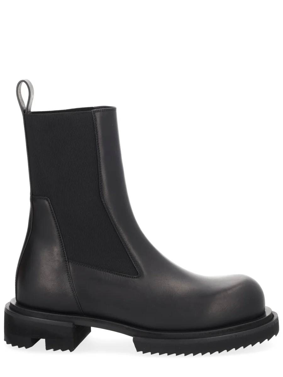 RICK OWENS Beatle Leather Platform Chelsea Boots - Image 6