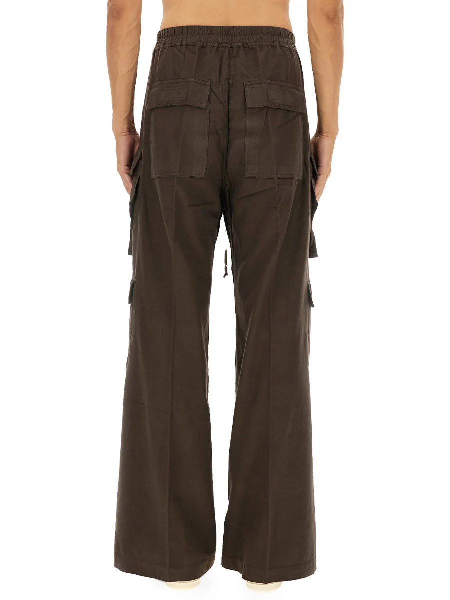 RICK OWENS DRKSHDW Double Cargo Jumbo Belas in Cotton Twill - Image 3