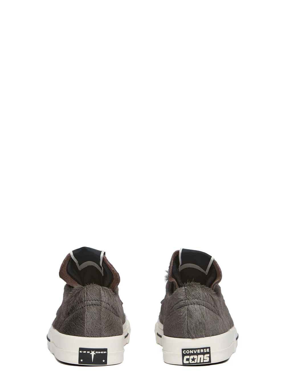 Rick Owens Drkshdw Fur-Trimmed High-Top Sneakers - Image 6