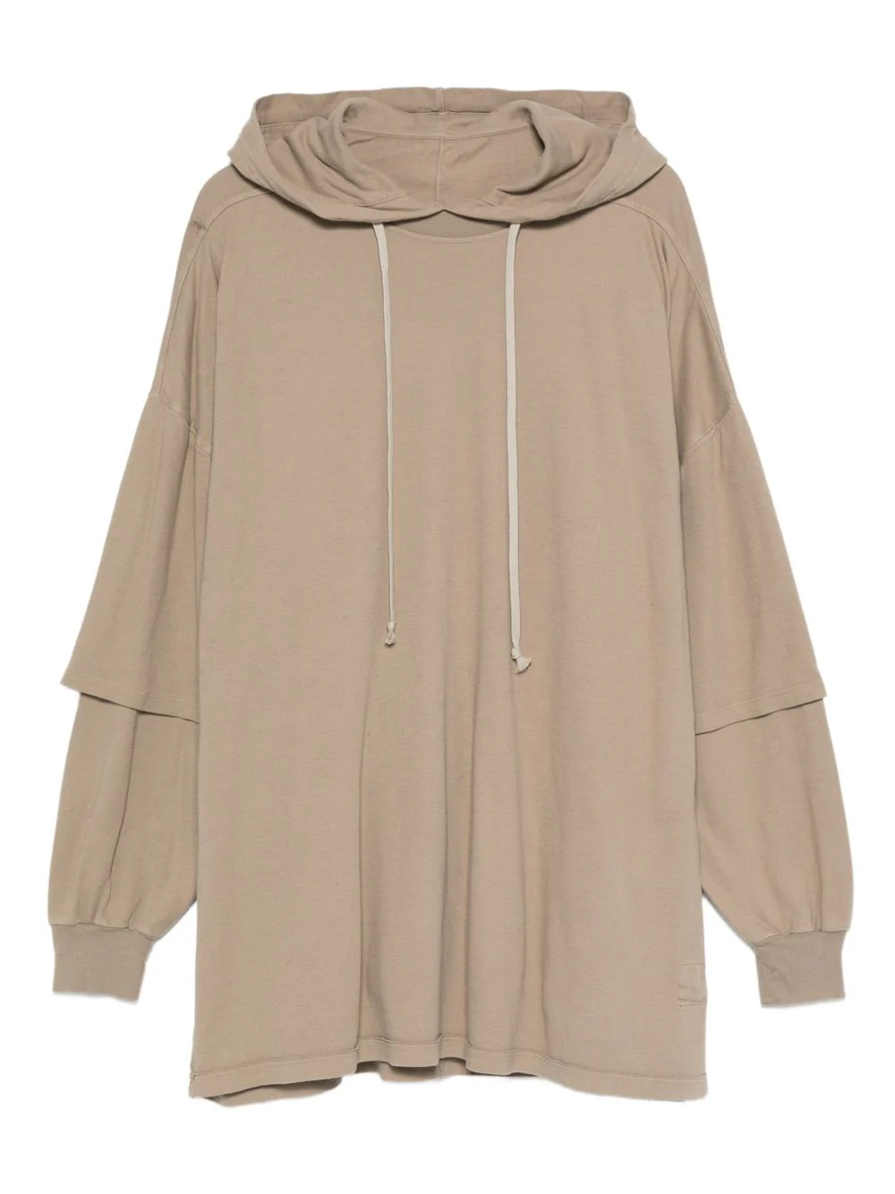 RICK OWENS DRKSHDW Tommy Layered Drawstring Hoodie - Image 5