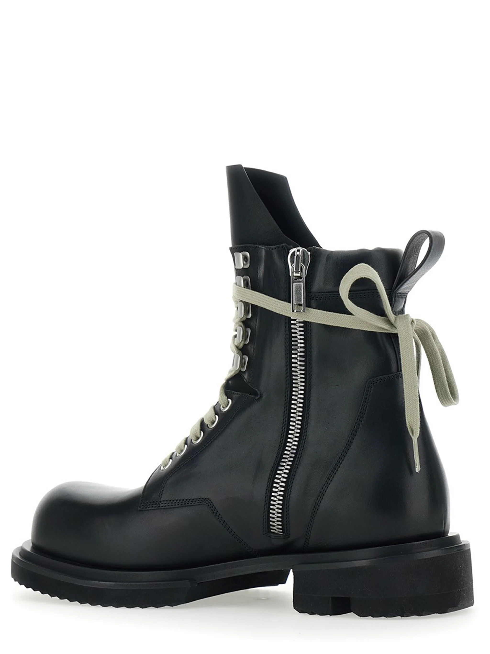 Rick Owens Elevated Lace-Up Boot with Zip Fastening - Image 3