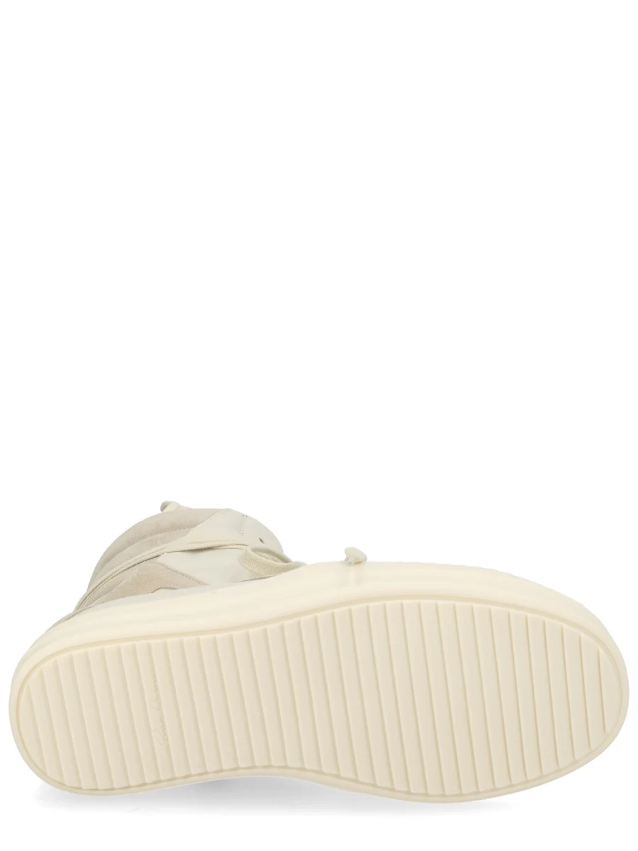 RICK OWENS Geobasket High-top Sneakers in Smooth Leather and Suede - Image 5