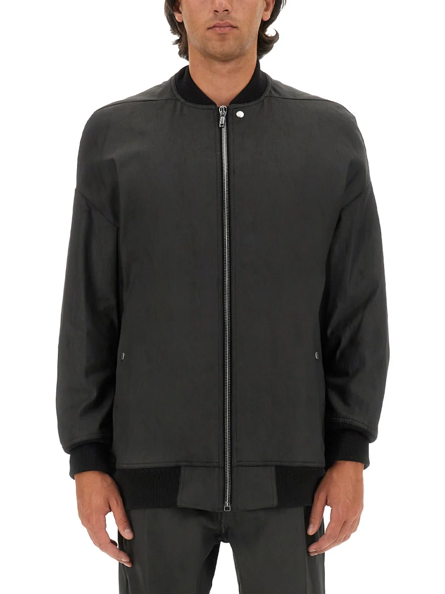 RICK OWENS Jumbo Peter Flight Distressed Cotton Jacket
