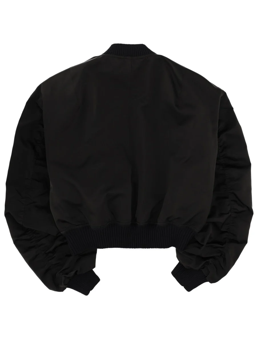 RICK OWENS Leather and Shearling Jacket - Image 2