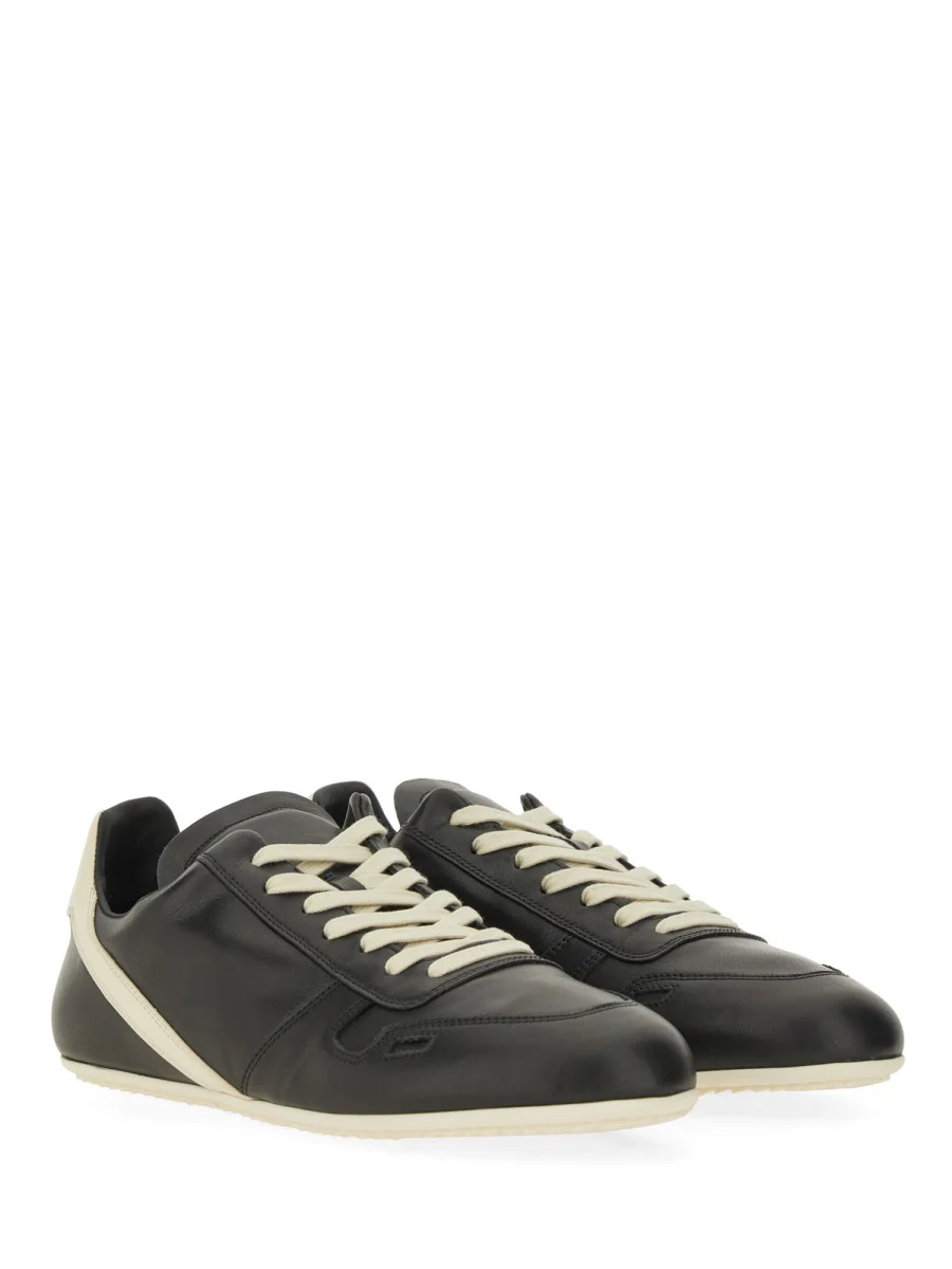 RICK OWENS Minimal Leather Sneakers - Image 2