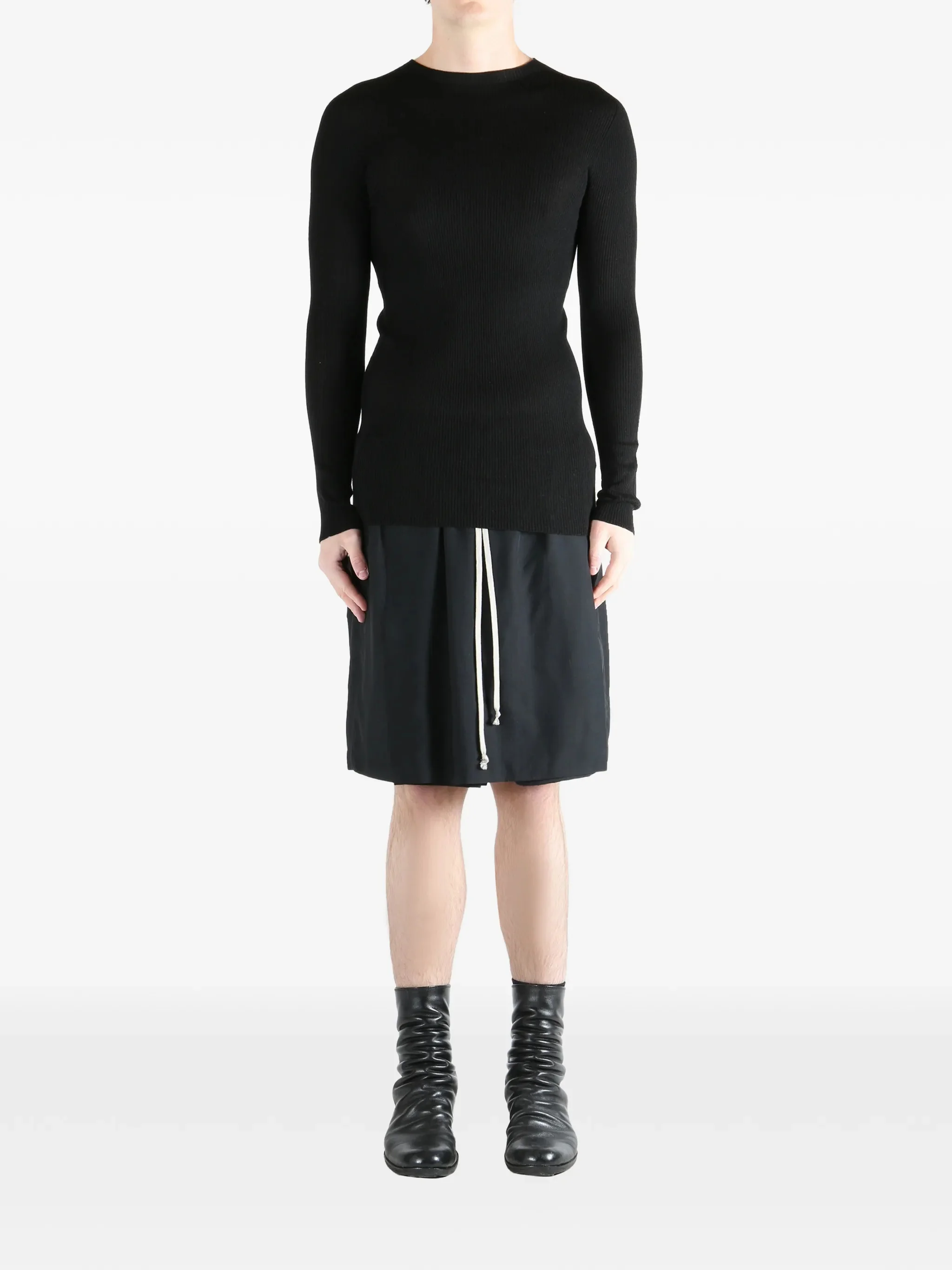 RICK OWENS Ribbed Sweater - Image 2