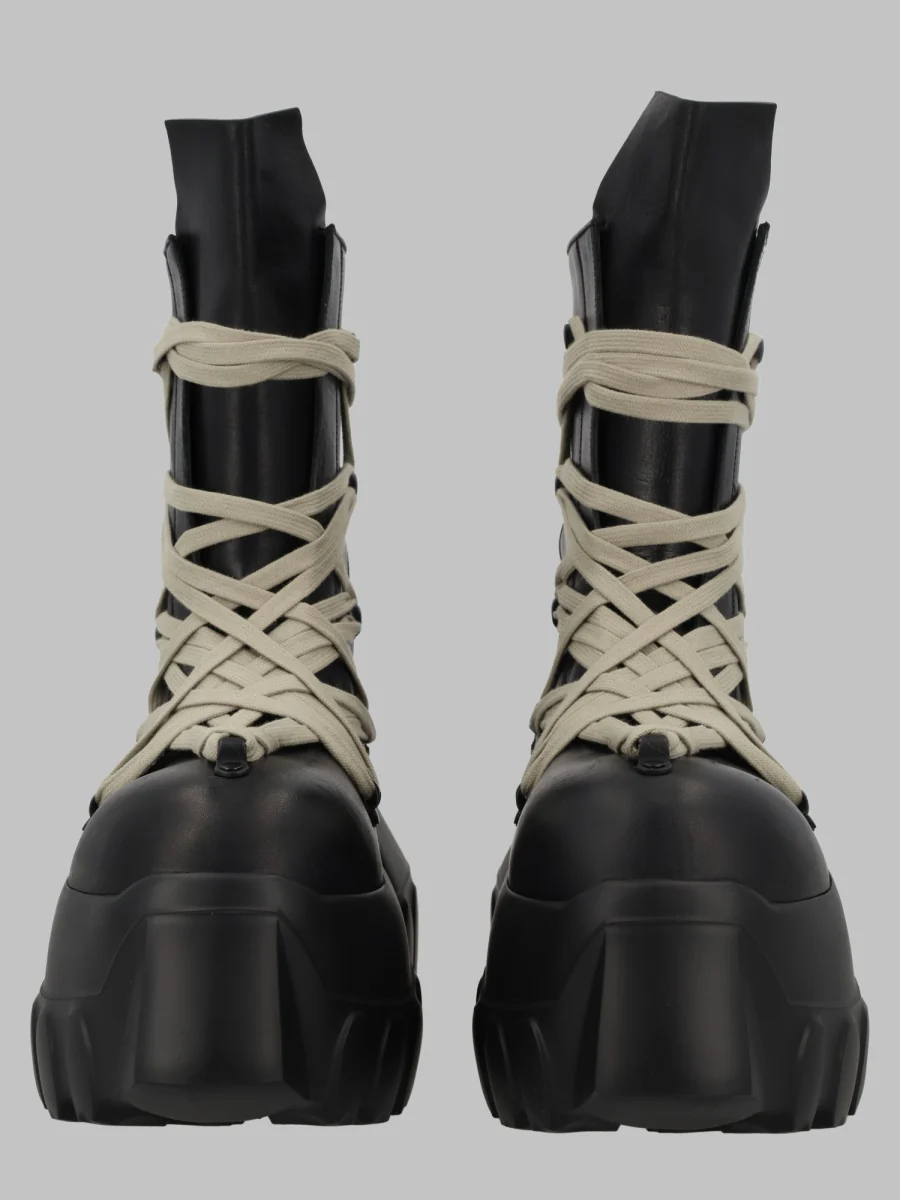 Rick Owens Sculpted Low-Top Leather Boots