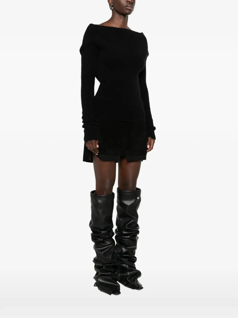 Rick Owens Women’s Turtleneck Sweater in Alpaca Blend (48% Alpaca, 30% Polyamide, 20% Wool, 2% Elastane) - Image 3