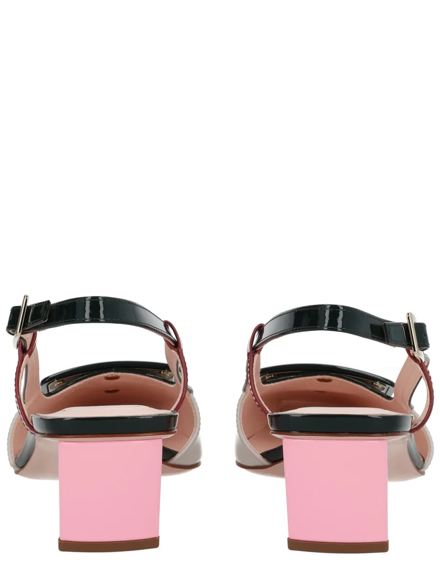 ROGER VIVIER Belle Vivier 45 Patent-leather Slingback Pumps - Image 4