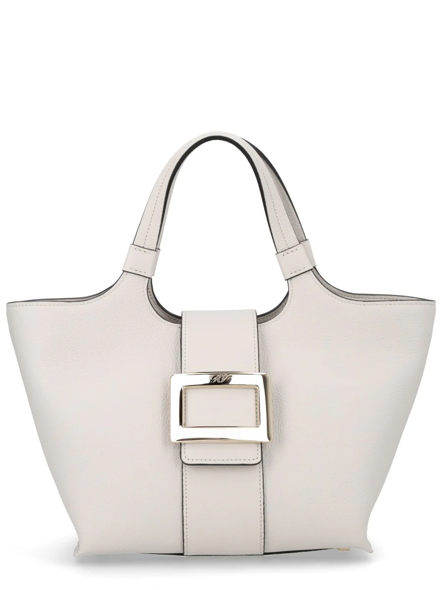 ROGER VIVIER Belle Vivier Mini Shopping Bag in Leather Woman
