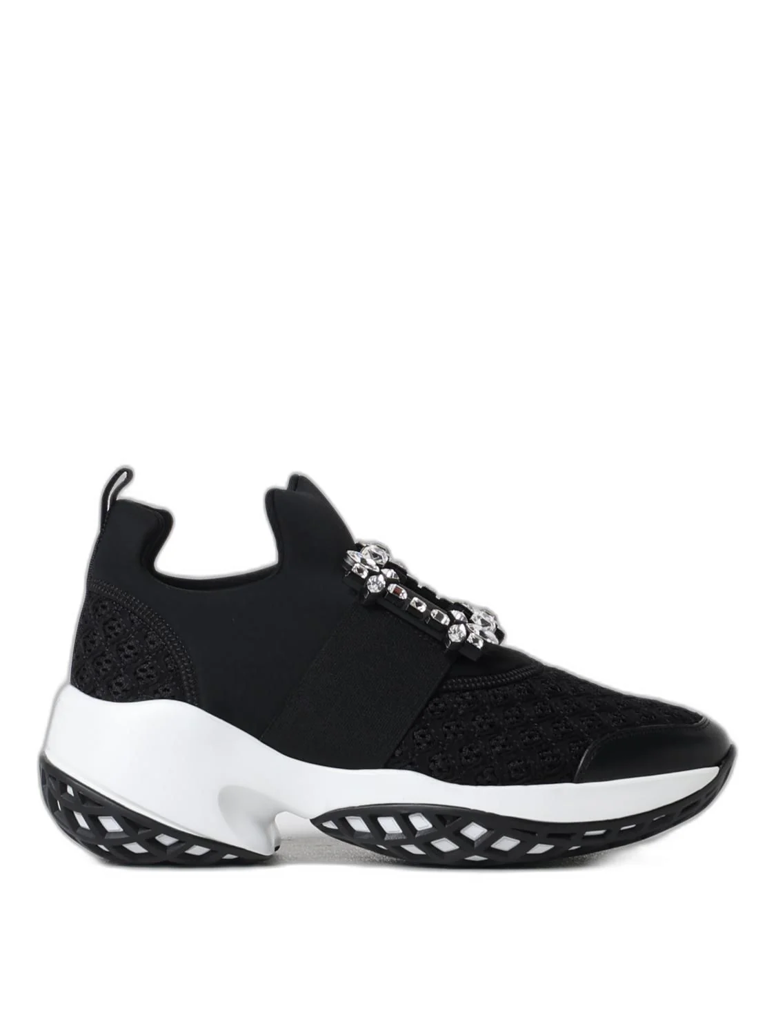 ROGER VIVIER Run Strass Buckle Sneakers