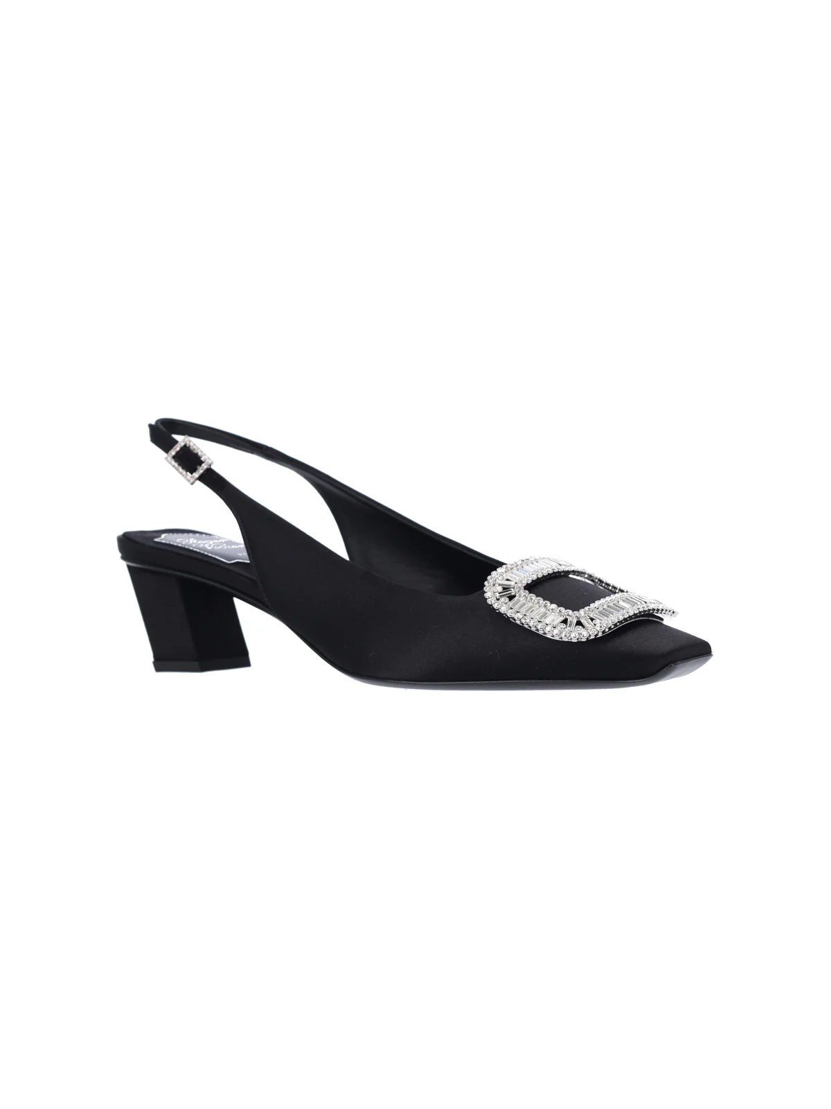 Roger Vivier Sleek Heeled Pumps with Silk-Viscose Upper and Sheep Leather Lining - Image 2