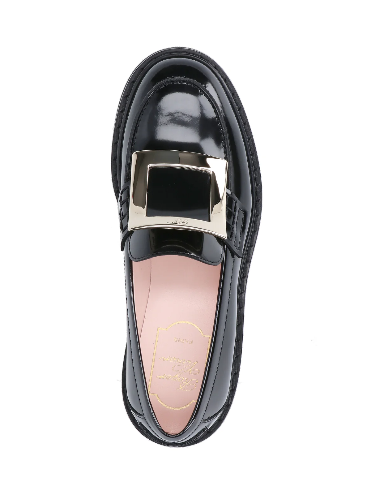 Roger Vivier Women’s Calf Leather Flap Flat Shoes - Image 5