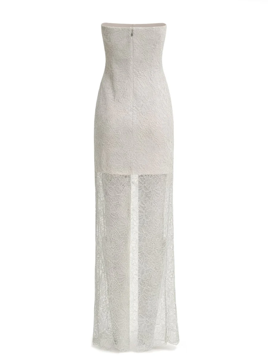 ROTATE BIRGER CHRISTENSEN Lace Ruched Midi Dress - Image 2