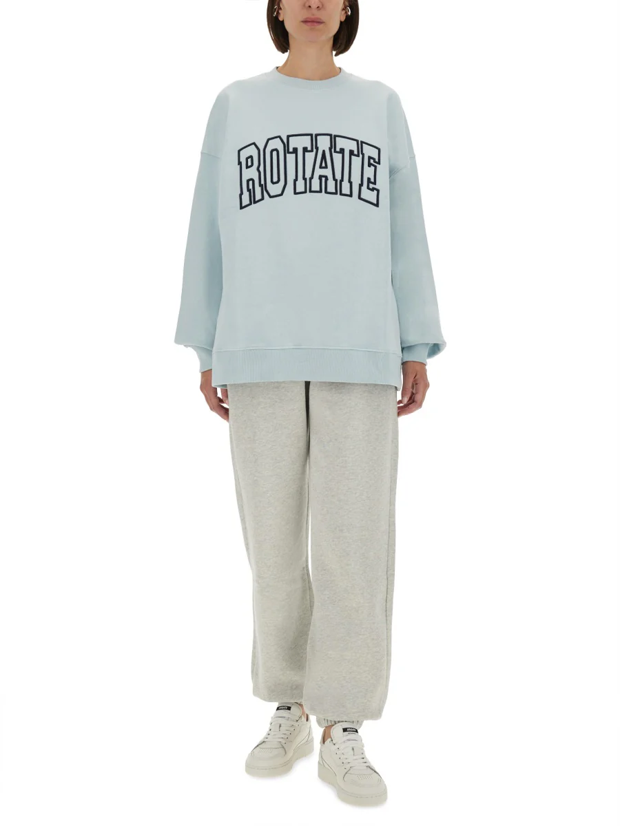 Rotate Birger Christensen Organic Cotton Logo Sweatshirt - Size S - Image 2