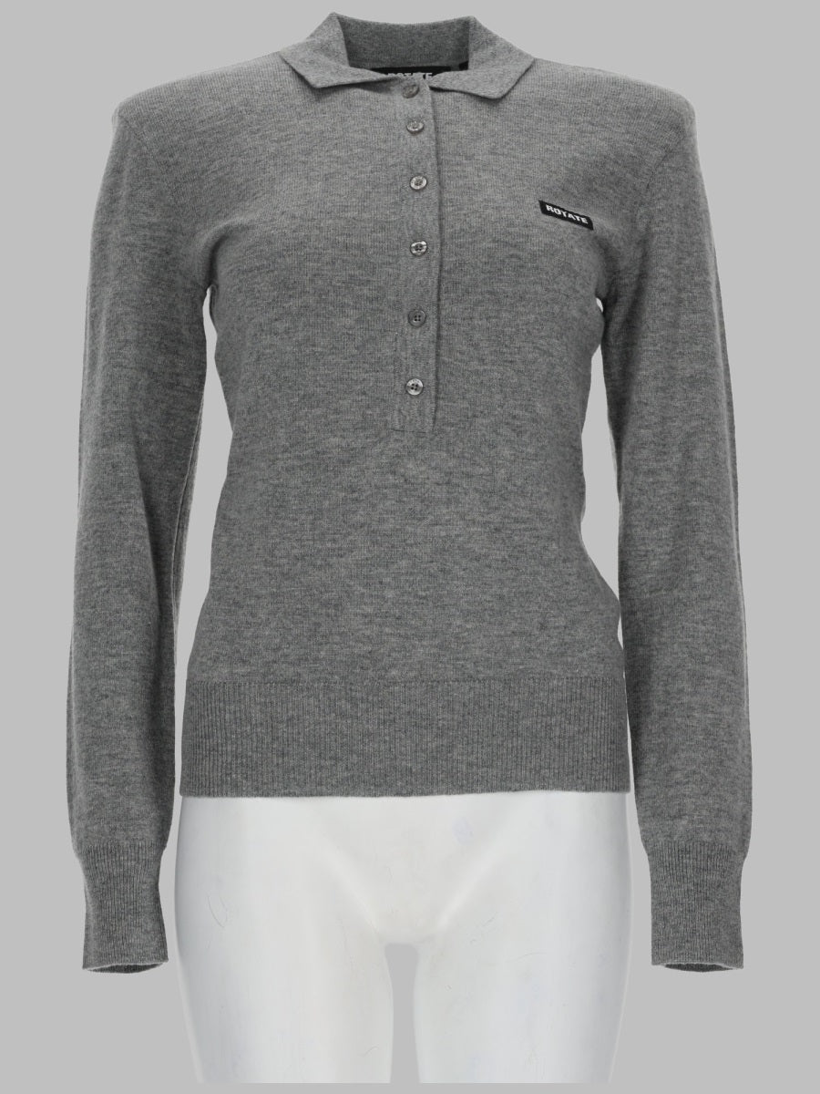 Rotate Modern Polo Shirt with Button Placket - Image 2