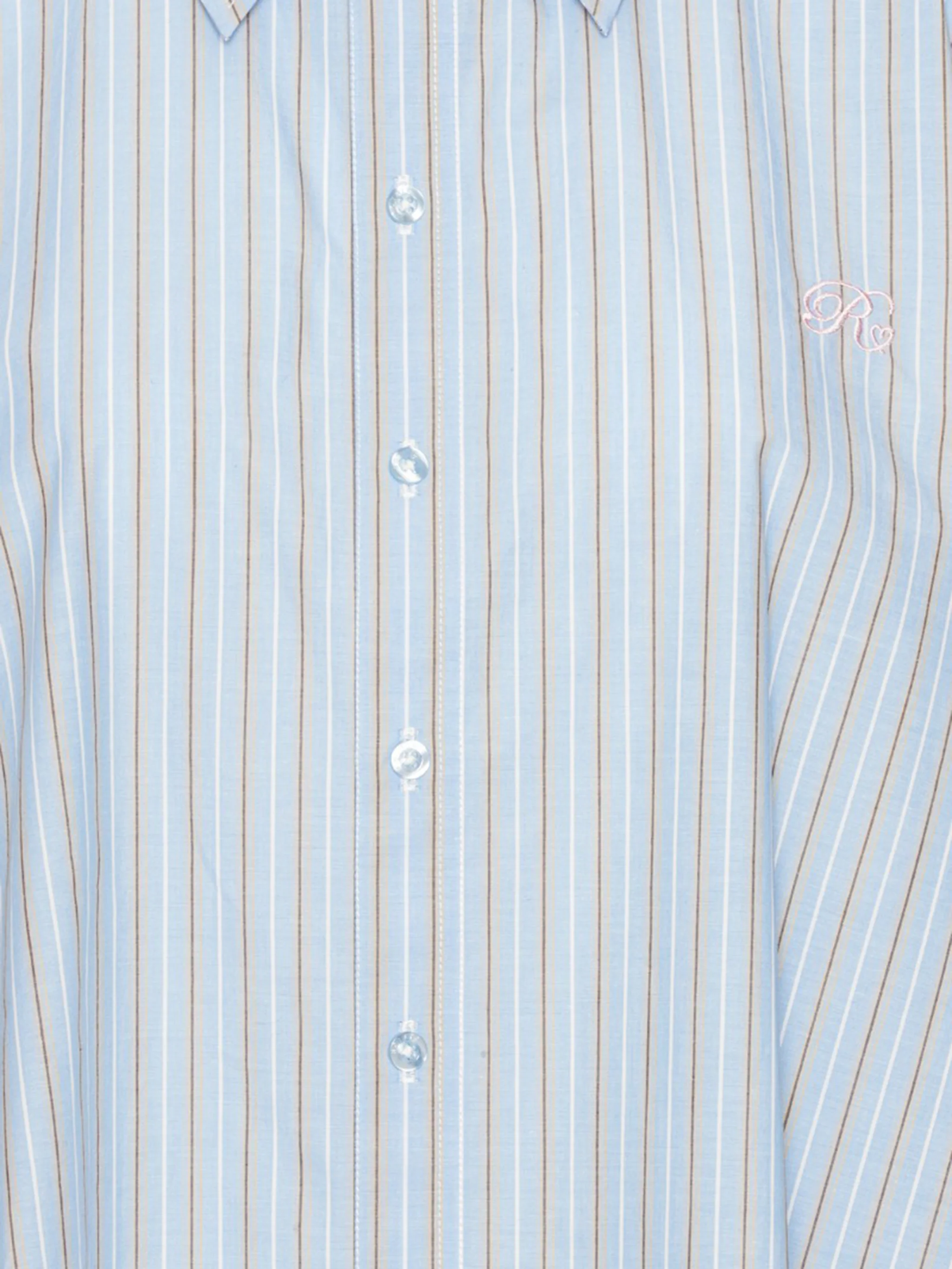 Rotate Patterned Button-Up Shirt with Embroidered Logo - Image 4