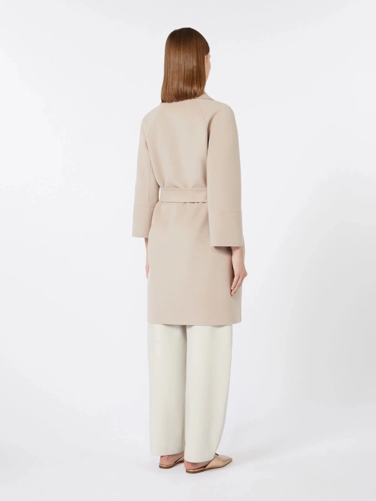 's Max Mara Comfort Fit Kimono Sleeve Coat - Size 40 - Image 4