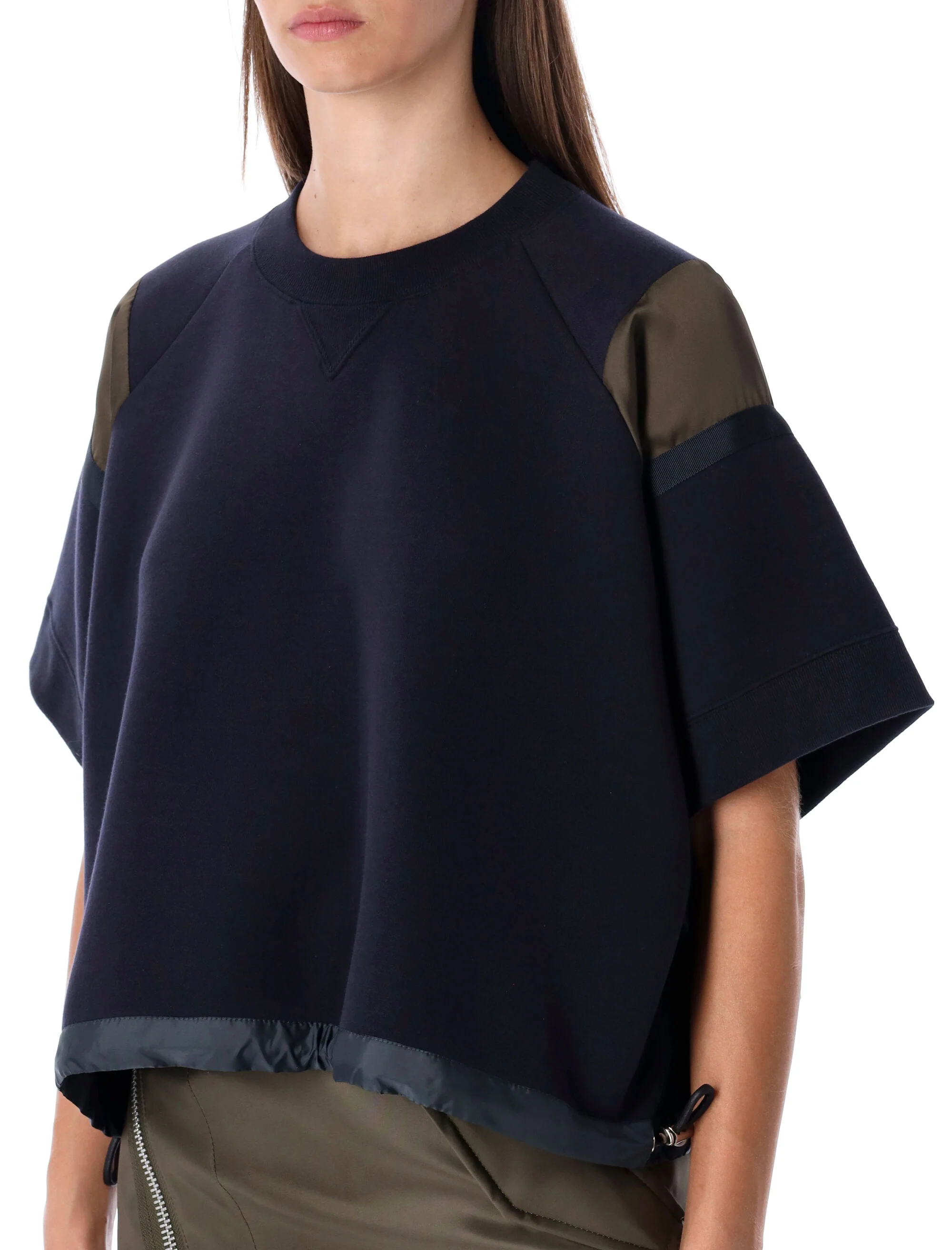 Sacai Essential Oversized T-Shirt with Adjustable Hem - Image 3