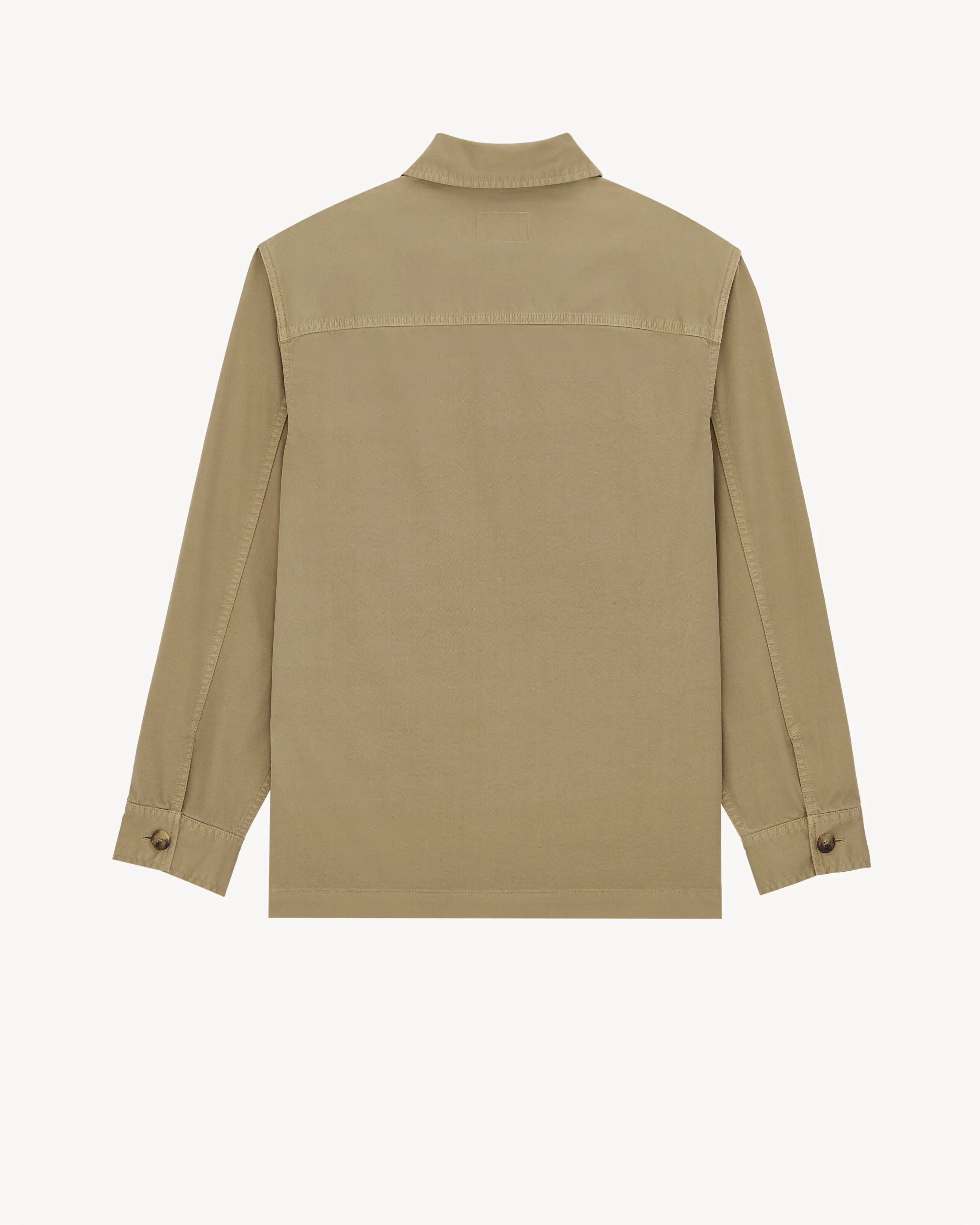 SAINT LAURENT CASSANDRE Overshirt in Cotton Linen Gabardine - Image 7