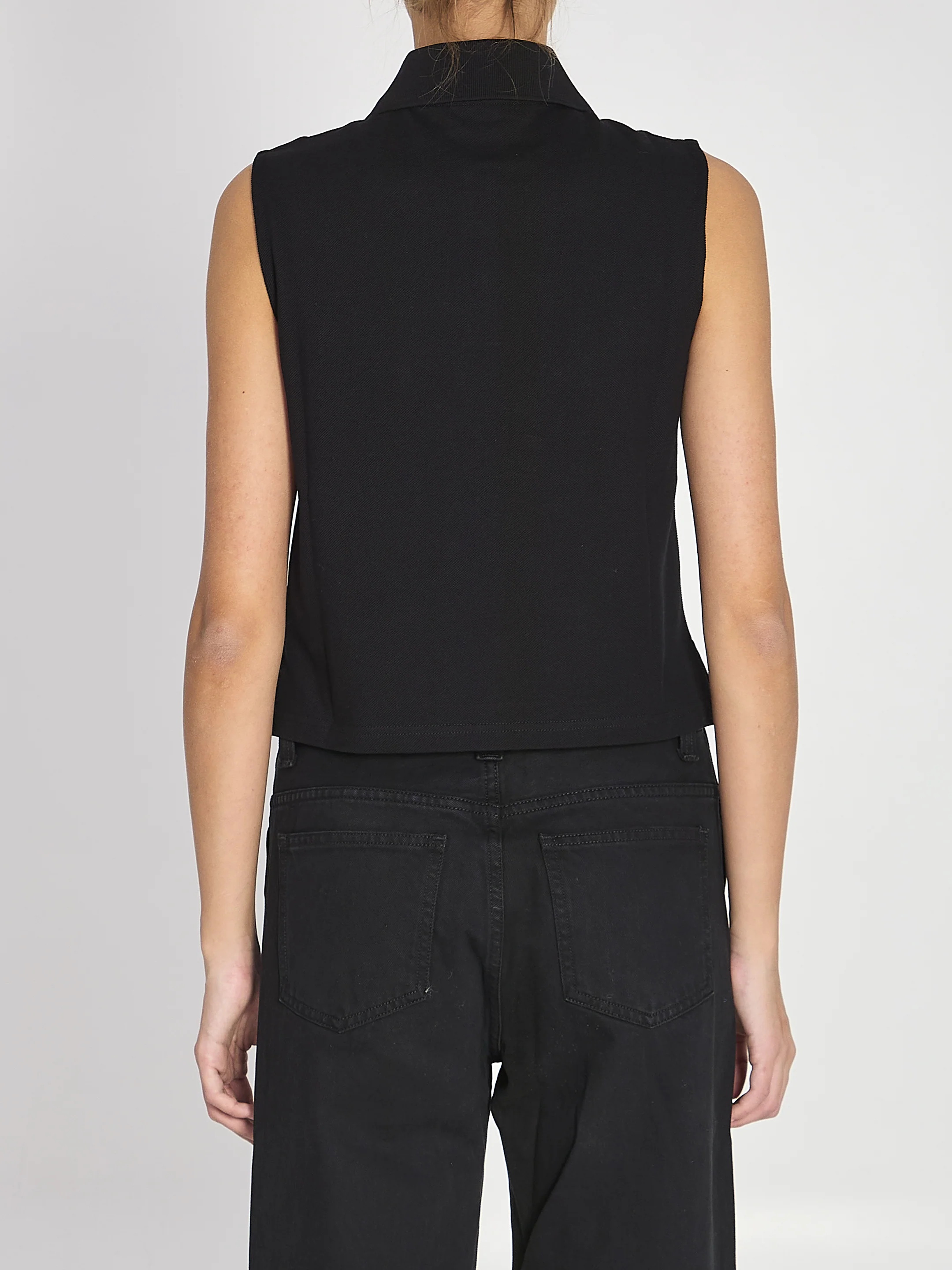 SAINT LAURENT CASSANDRE Polo Shirt in Piqué - Image 6