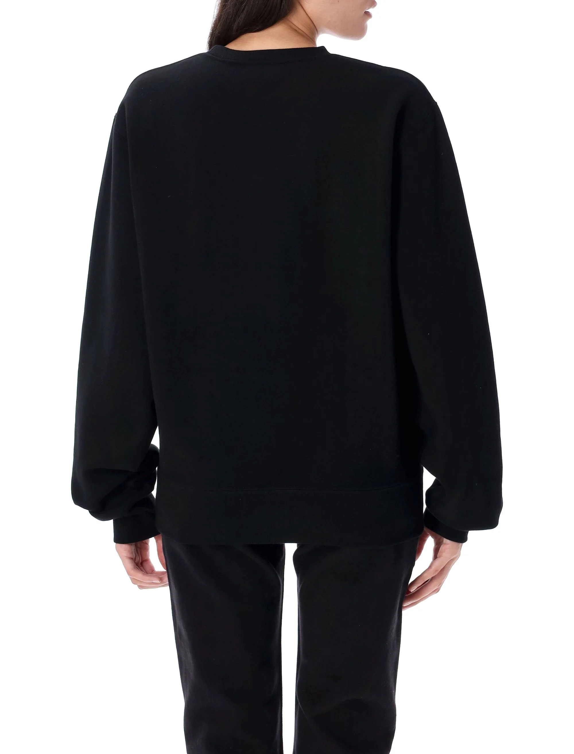 SAINT LAURENT Certified Cotton Sweatshirt with Cassandre Embroidery - Image 4