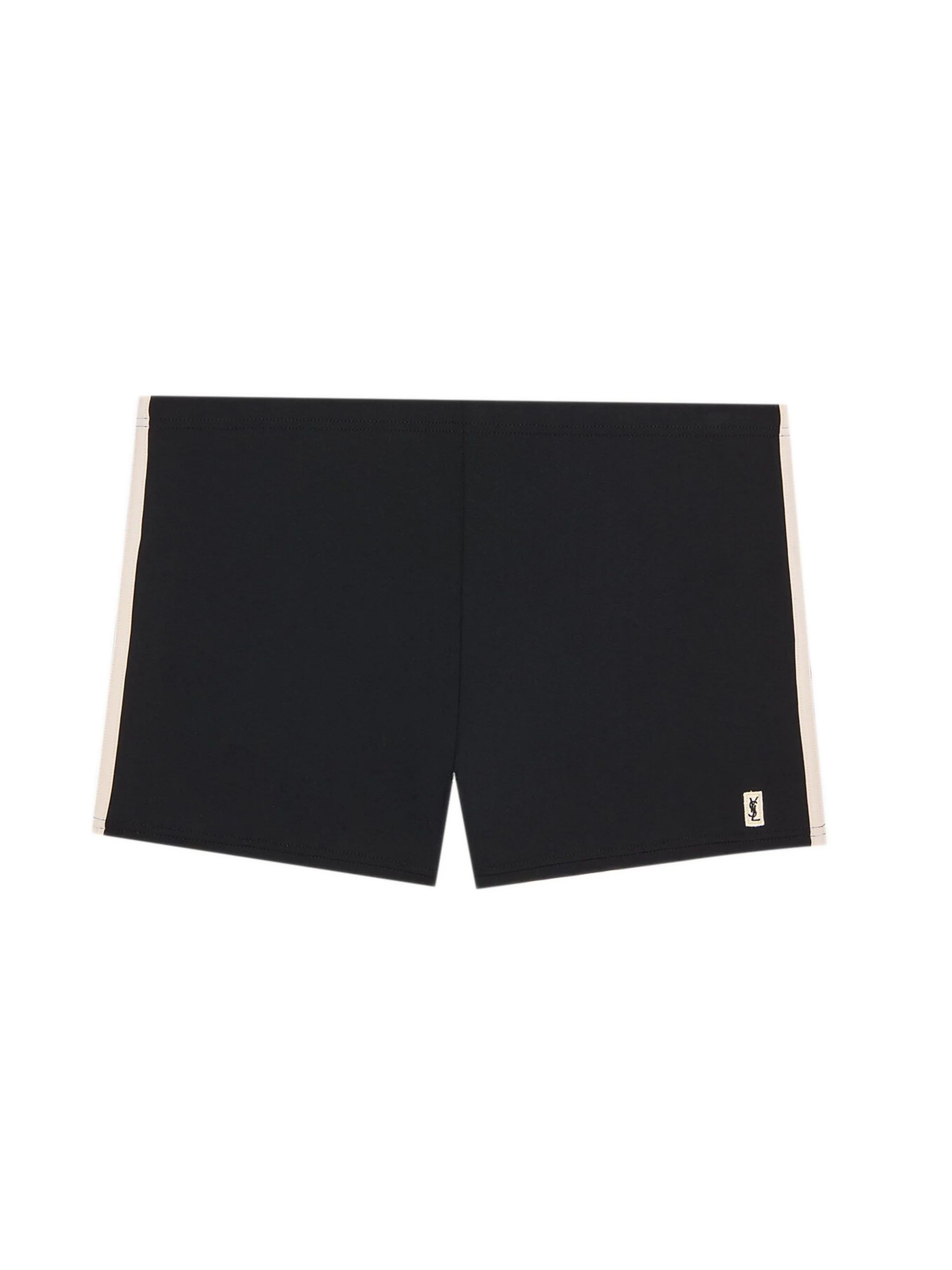 Saint Laurent Contrast Piping Embroidered Hem Mini Couture