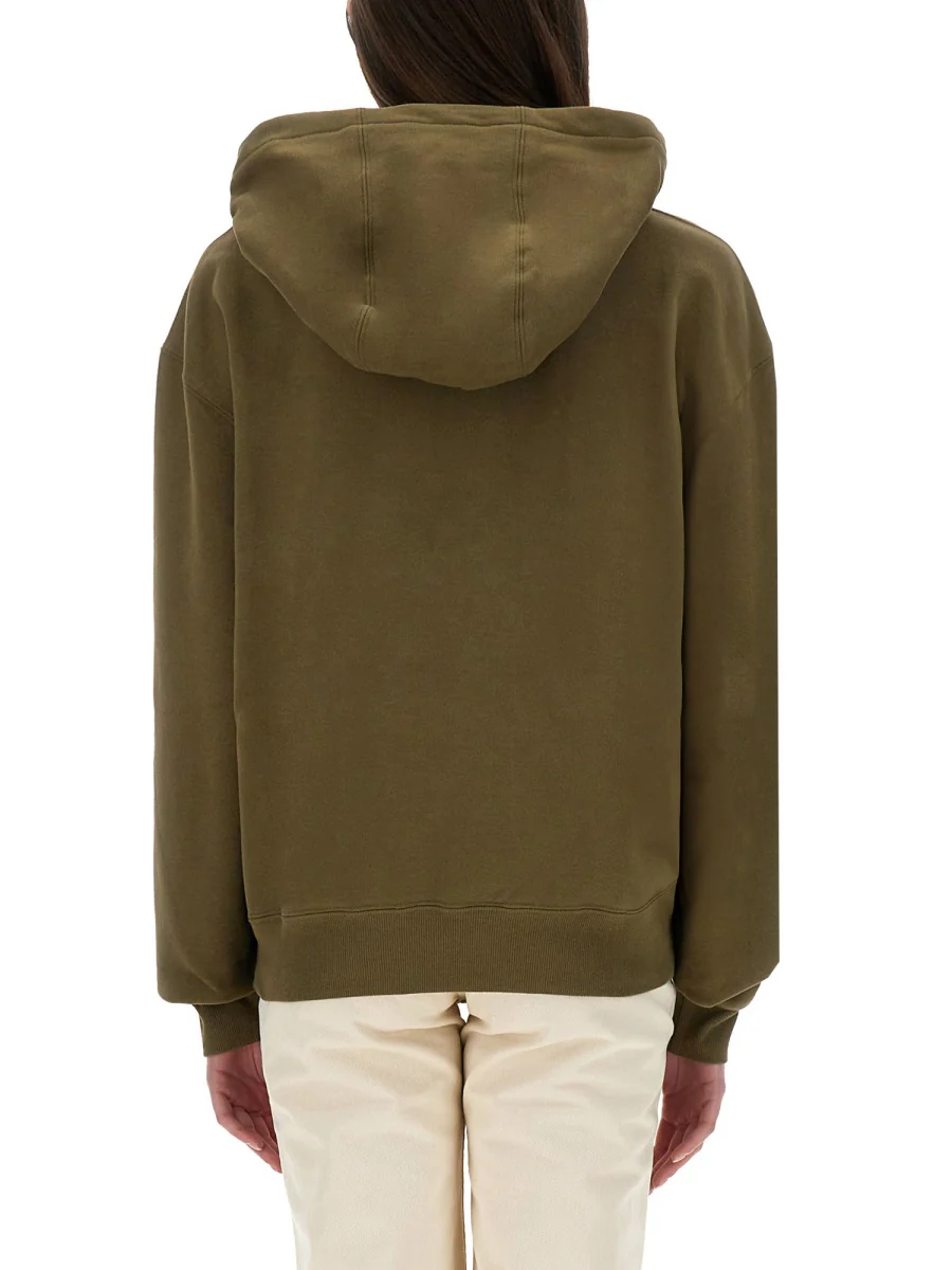 SAINT LAURENT Cotton Sweatshirt with Logo Embroidery - Image 6