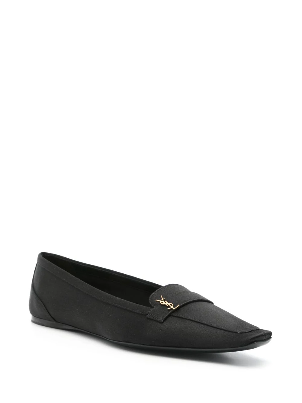 SAINT LAURENT Crepe Satin Poppy Ballerina - Image 4