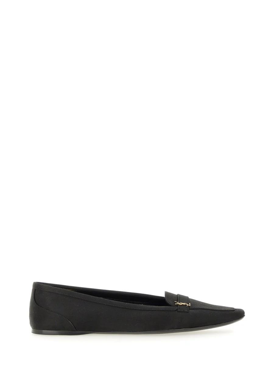 SAINT LAURENT Crepe Satin Poppy Ballerina - Image 5