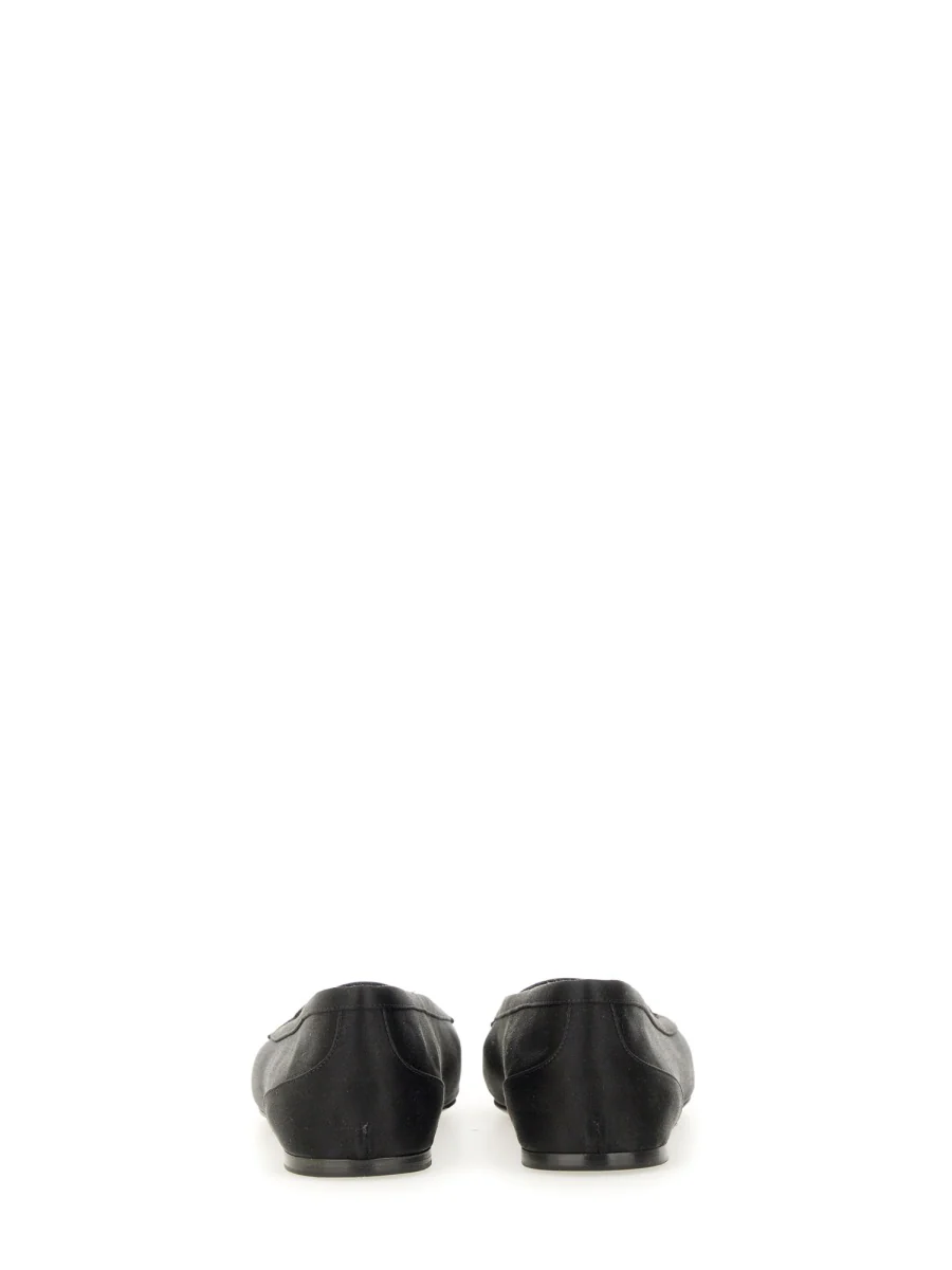 SAINT LAURENT Crepe Satin Poppy Ballerina - Image 7