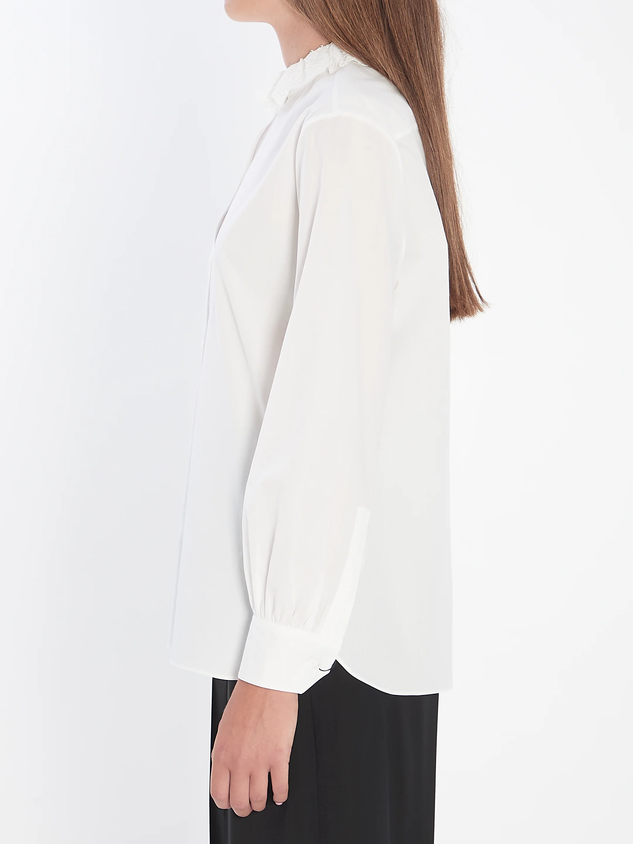 SAINT LAURENT Lace-collar Shirt - Image 3